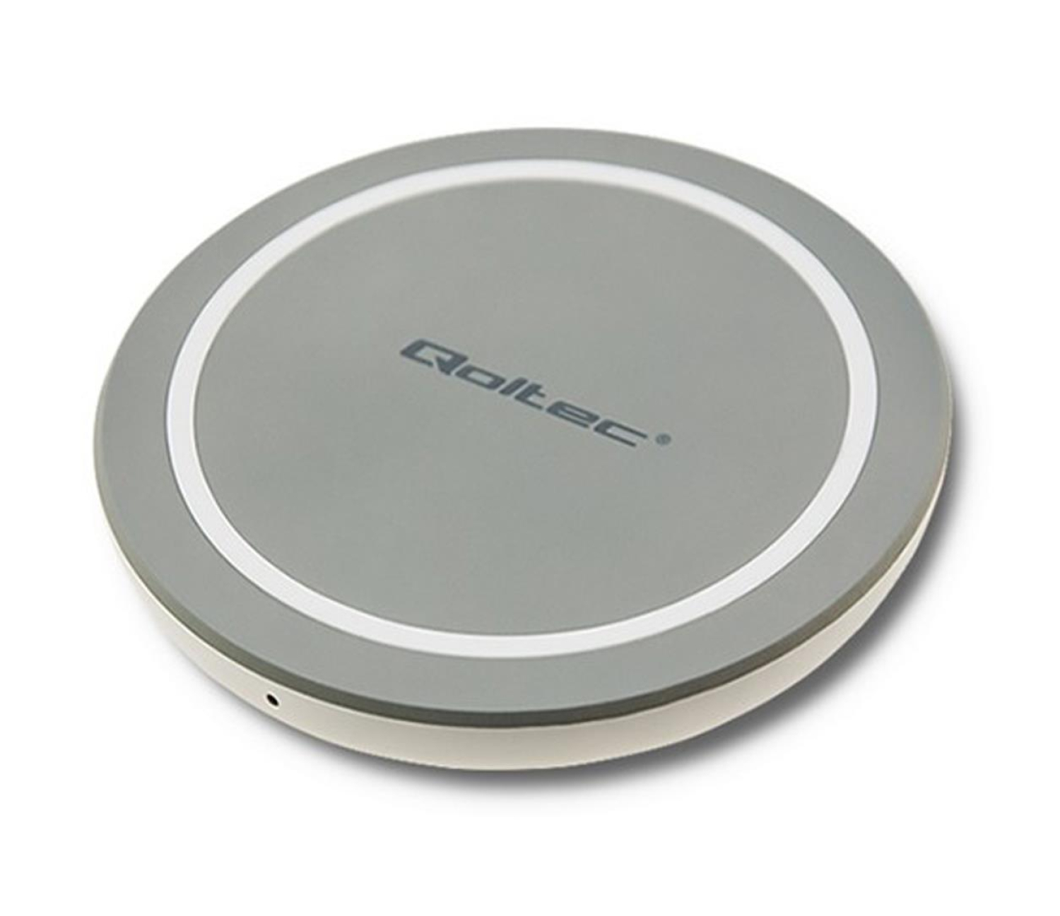 Qoltec Indukcyjna RING Quick Charge 10W (szary)