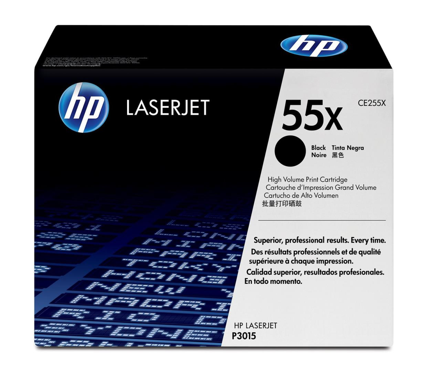 HP 55X CE255X black 12500str.