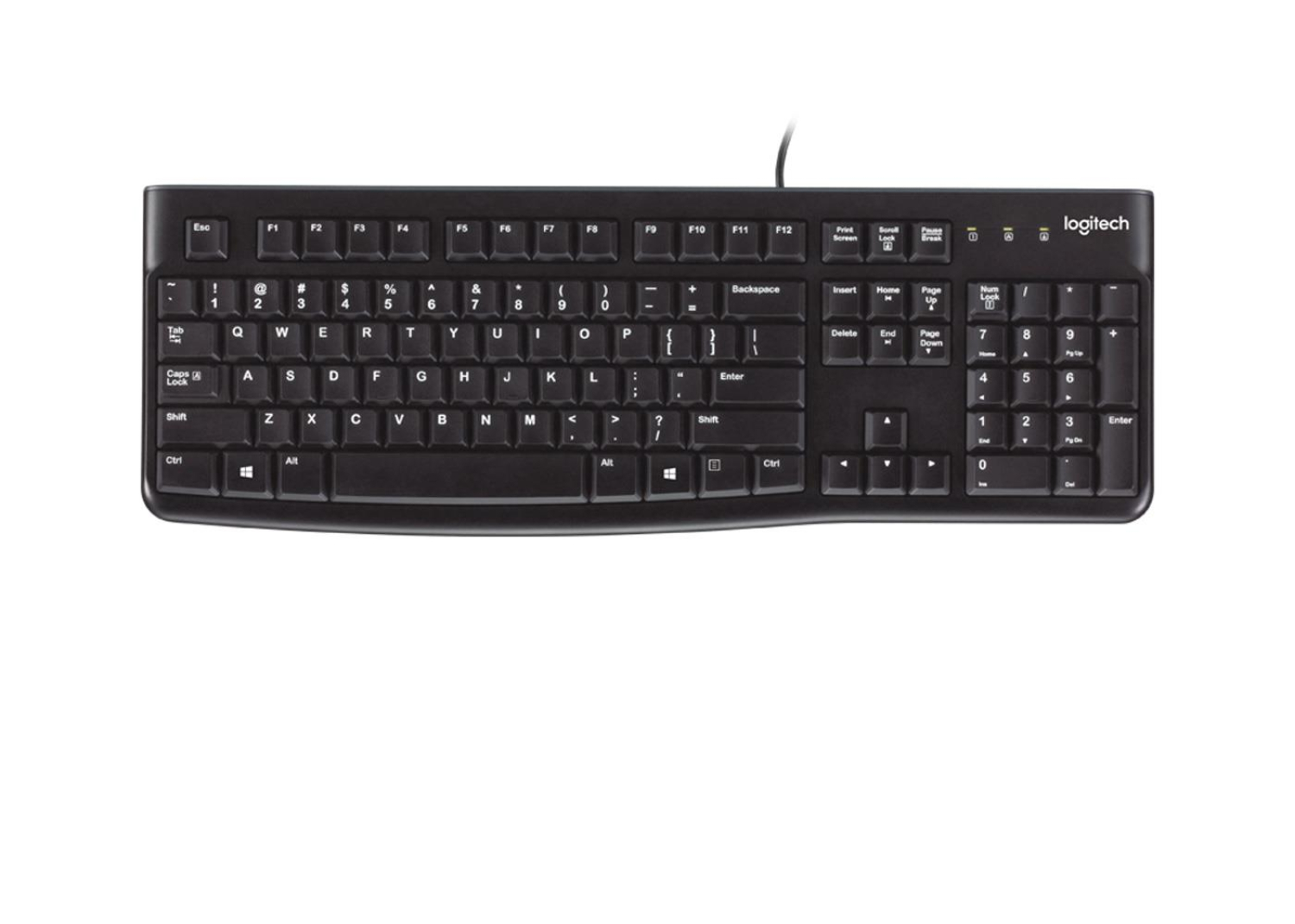 Logitech K120 Keyboard czarna USB