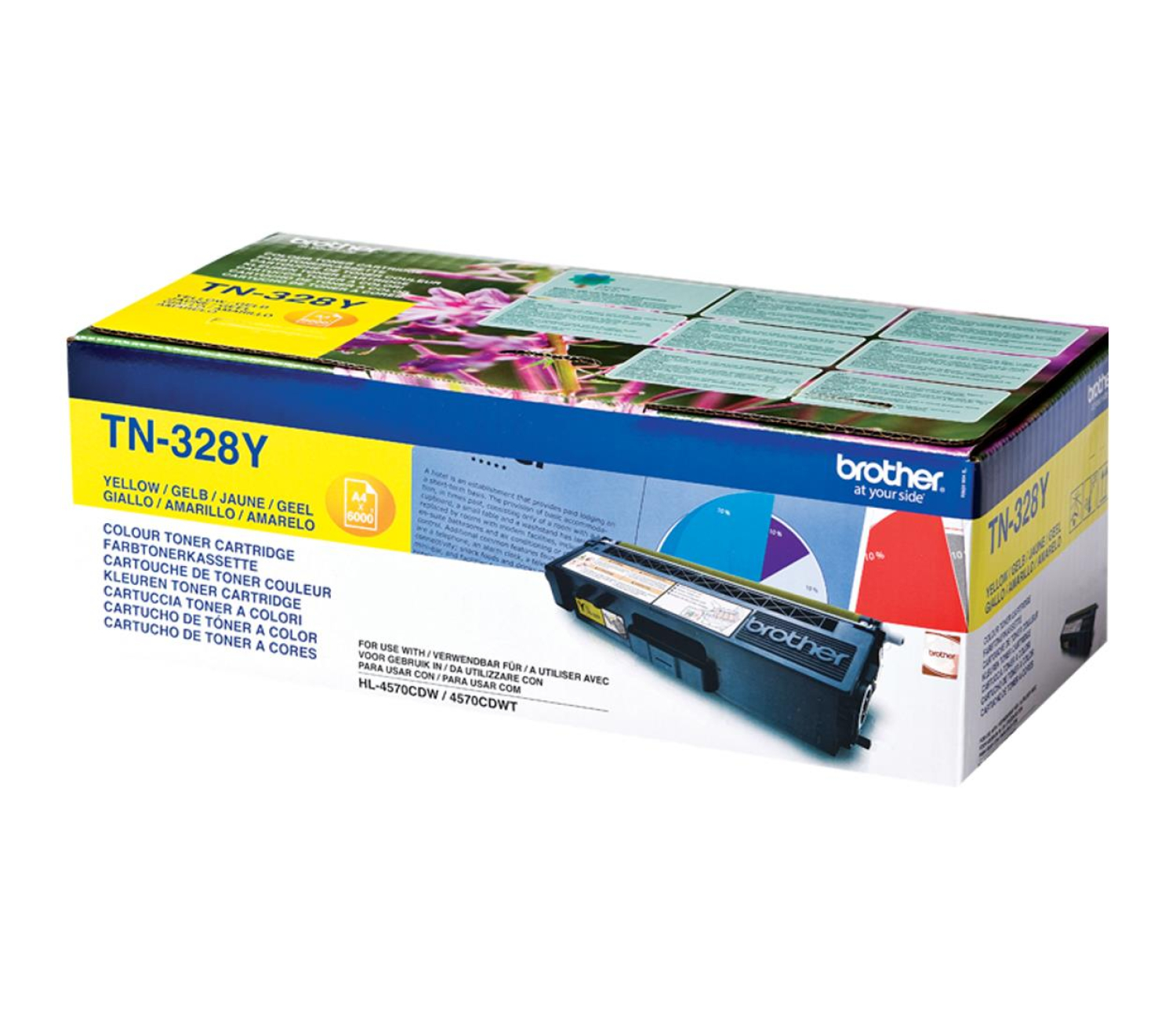 Brother TN328Y yellow 6000str.