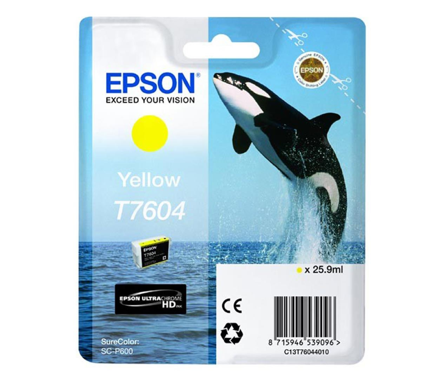 Epson T7604 yellow 25,9ml 2100str.