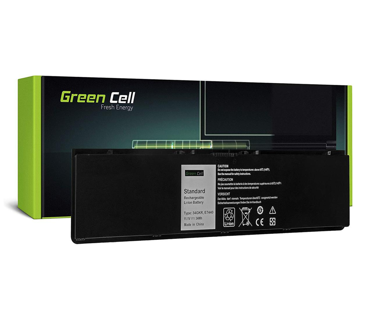Green Cell Bateria do Dell E7440 34GKR 3RNFD 7,4V 4,5Ah