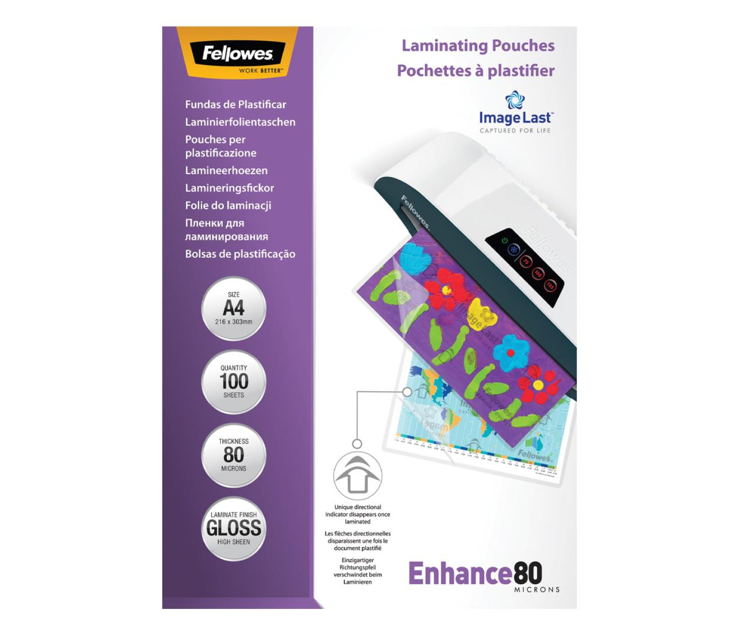 Fellowes Folia PREMIUM 80 µ 216x303 mm - A4 100 szt.