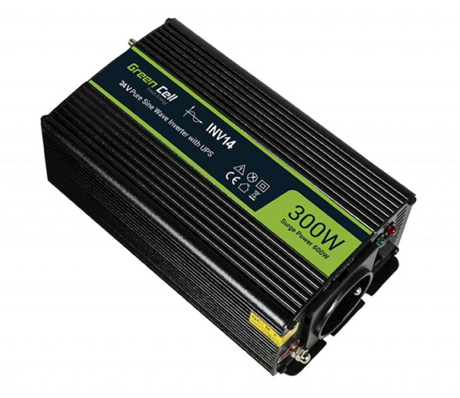 Green Cell Przetwornica napięcia 24V na 230V 300W/600W