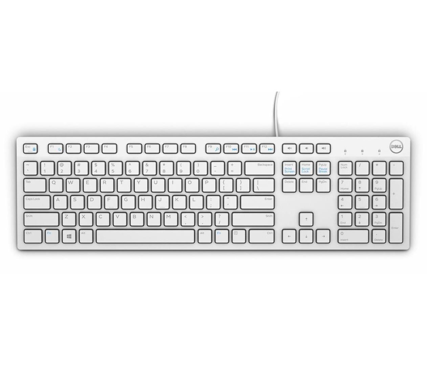 Dell KB216-B QuietKey USB (biała)