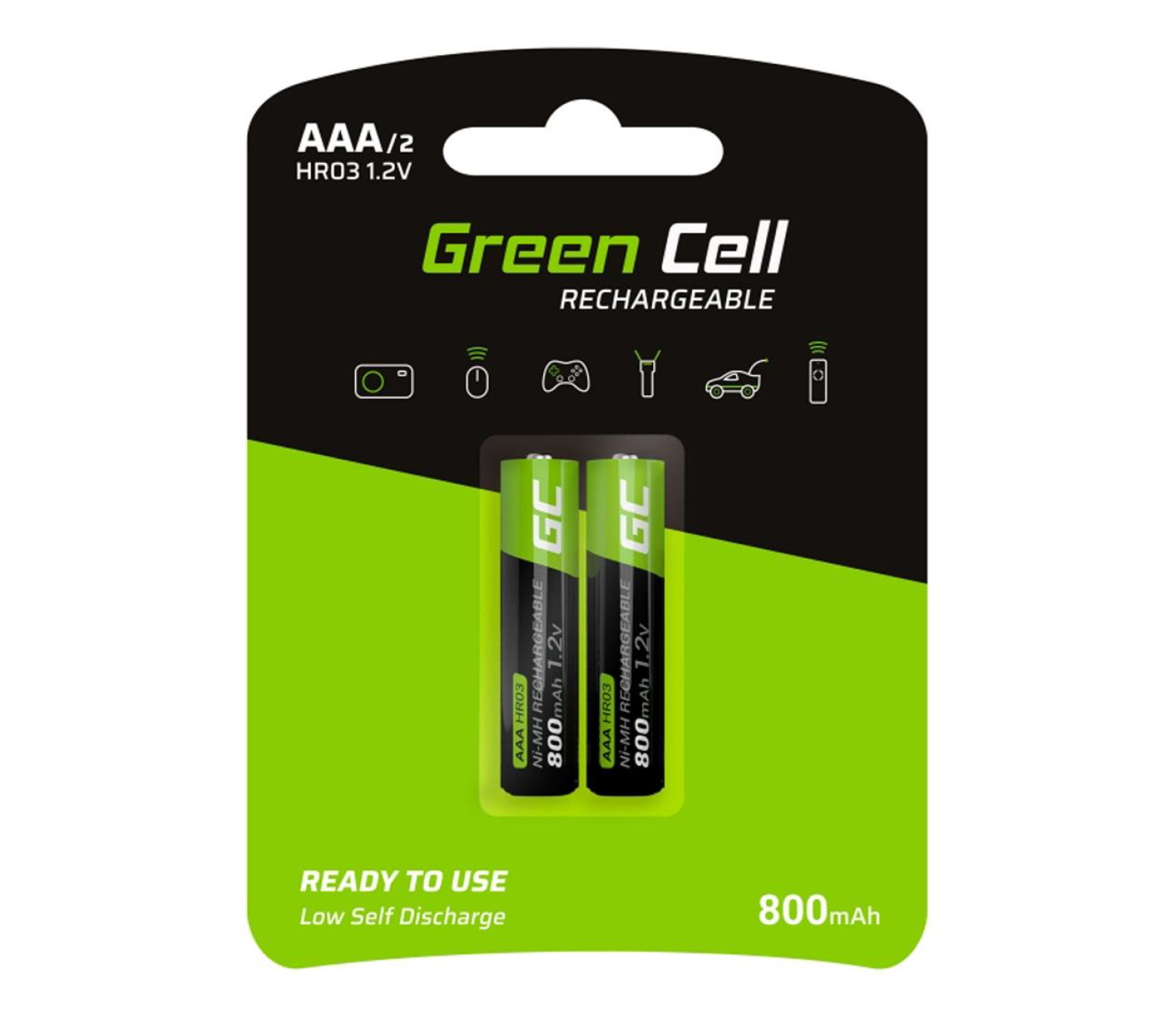 Green Cell 2x AAA HR03 800mAh