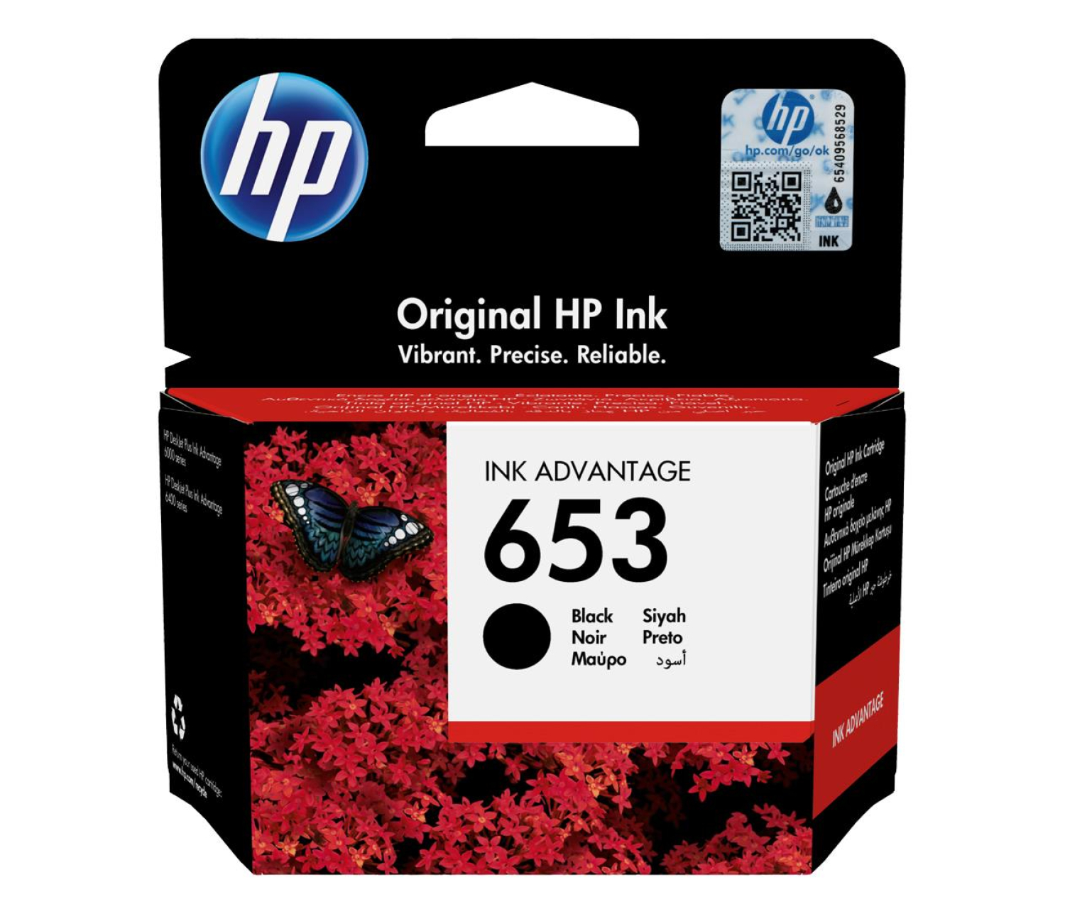 HP 653 Black 360str.