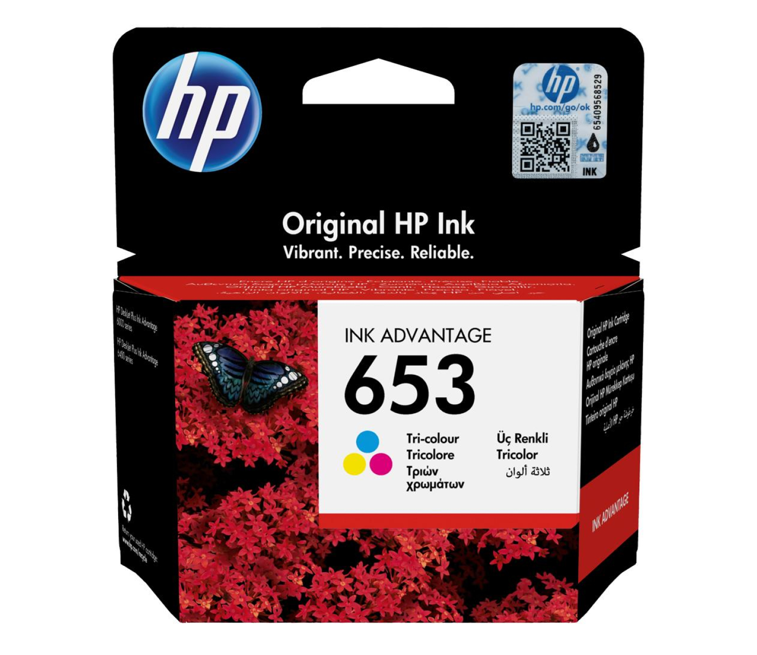 HP Tusz kolor HP653=3YM74AE