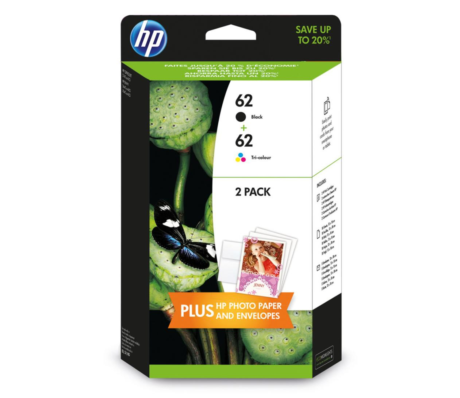 HP Zestaw 62 CMYK Instant Ink
