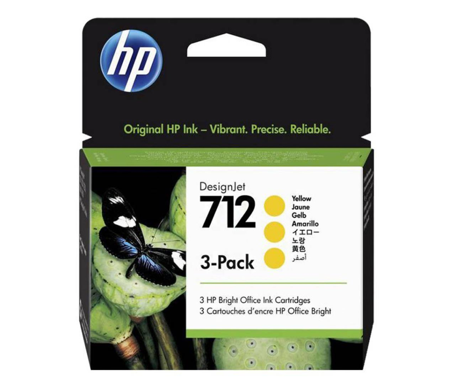 HP Tusz 712 3-Pack 29ml żółty 3ED79A