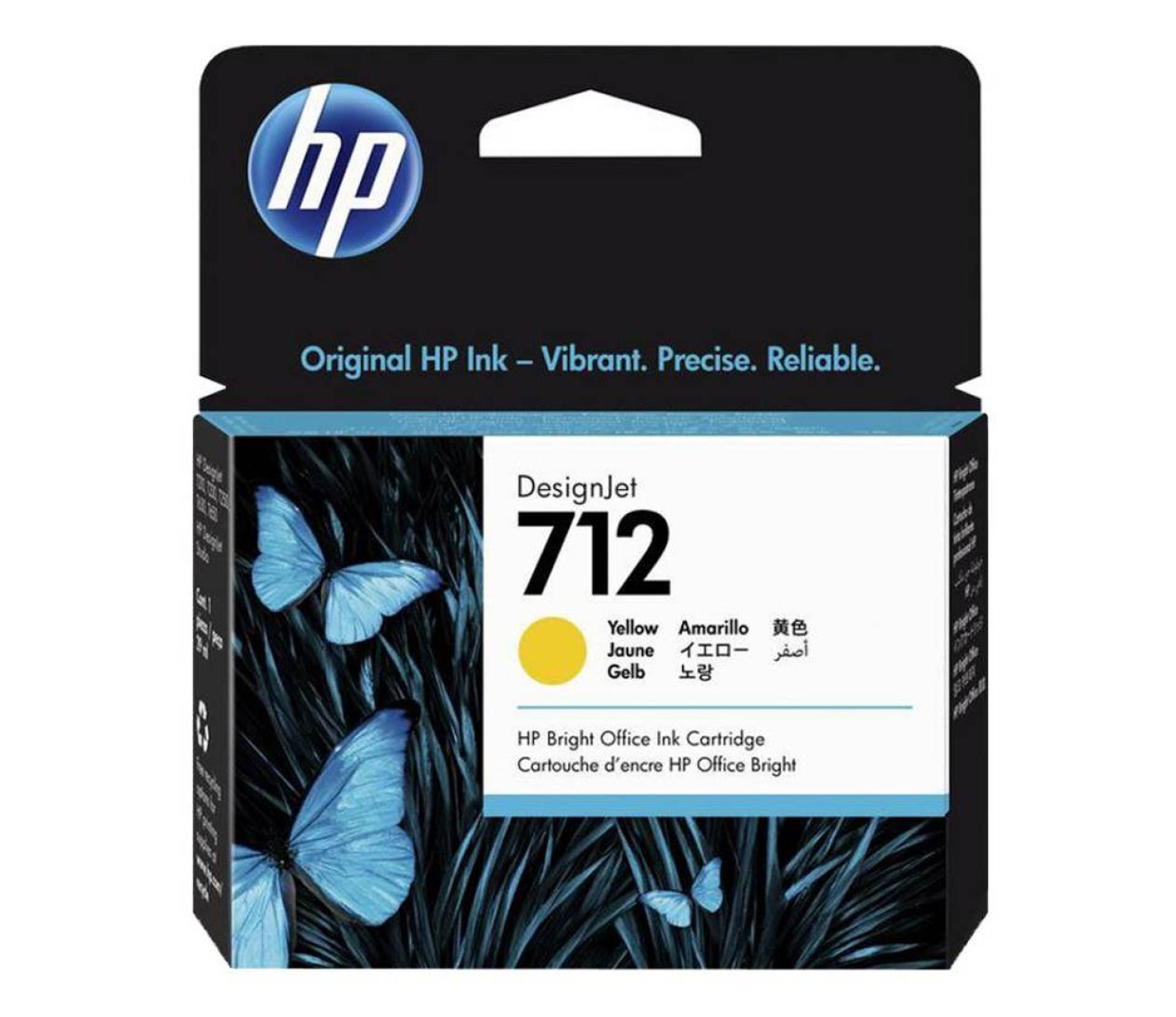 Żółty wkład atramentowy HP 712 DesignJet 29 ml