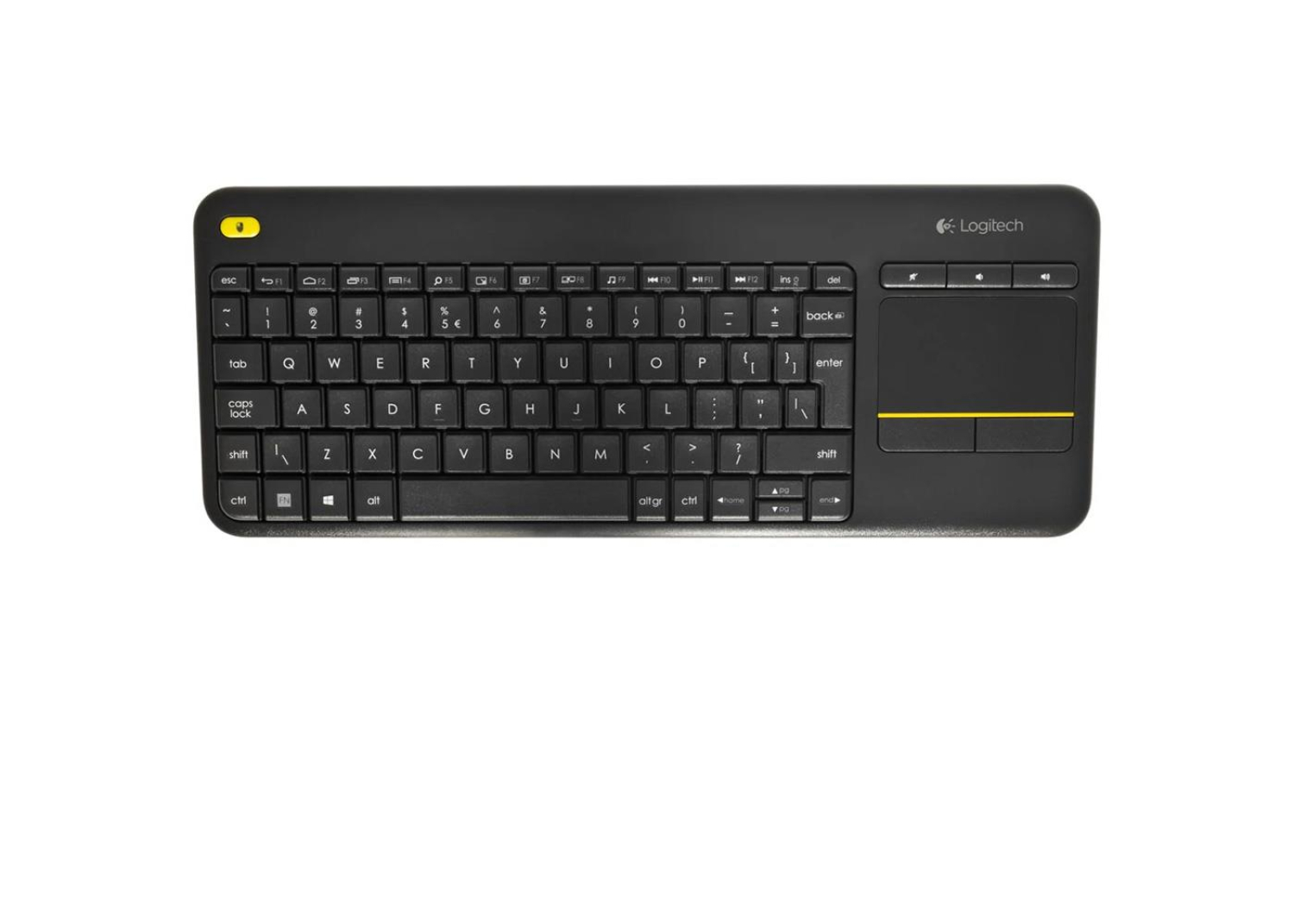 Logitech Wireless Touch K400 Plus czarna