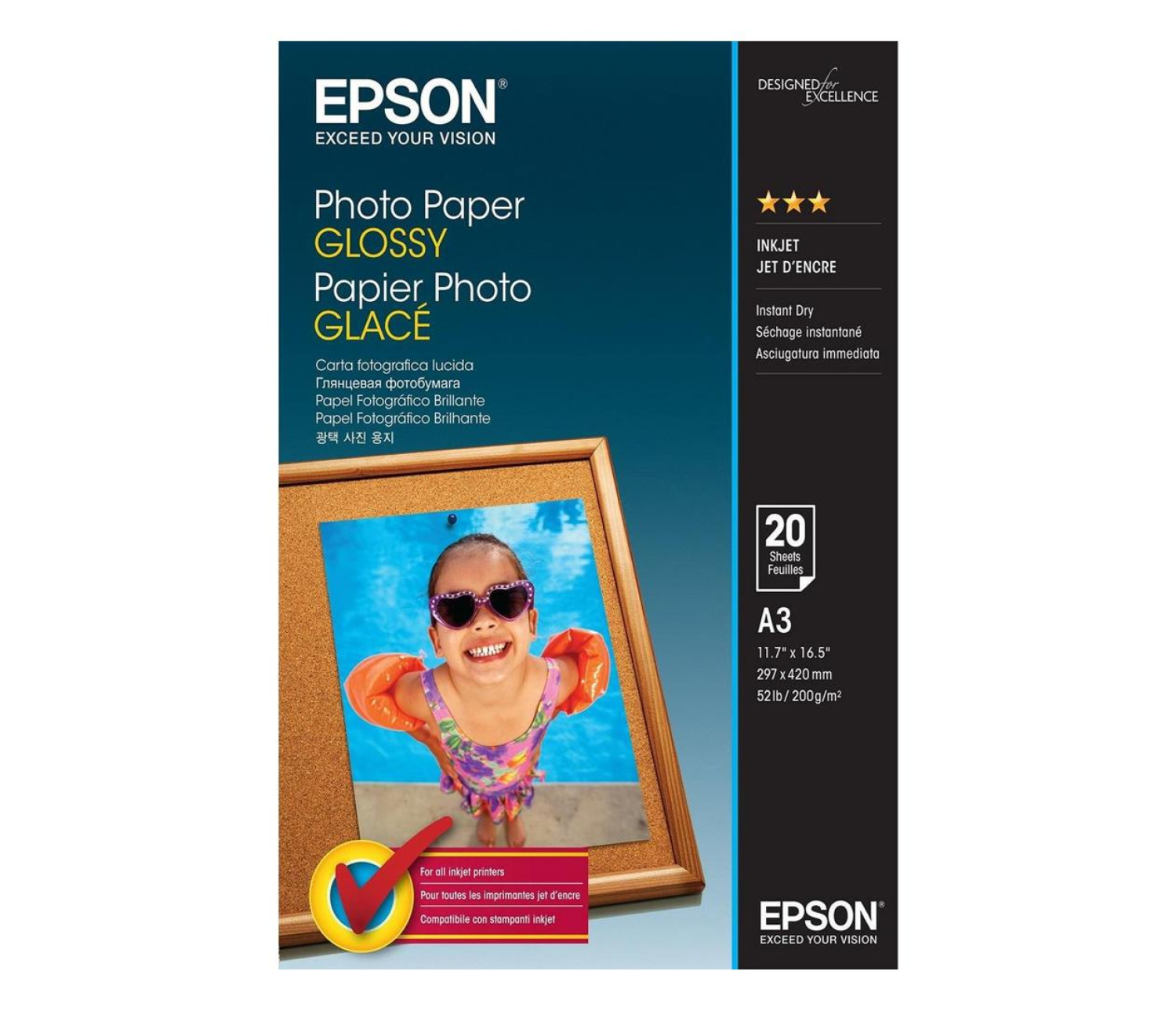 Epson Photo Paper Glossy A3 (20 ark.)