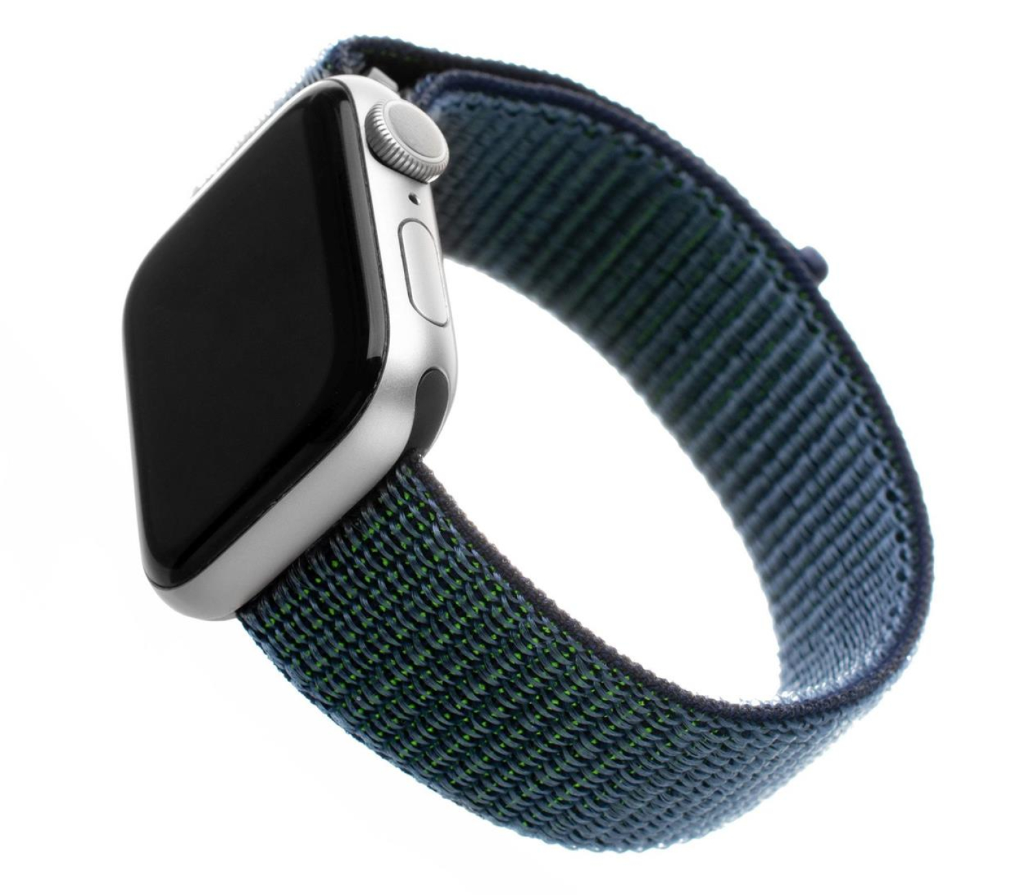 FIXED Nylon Strap do Apple Watch 44/45/46/49 mm dark blue