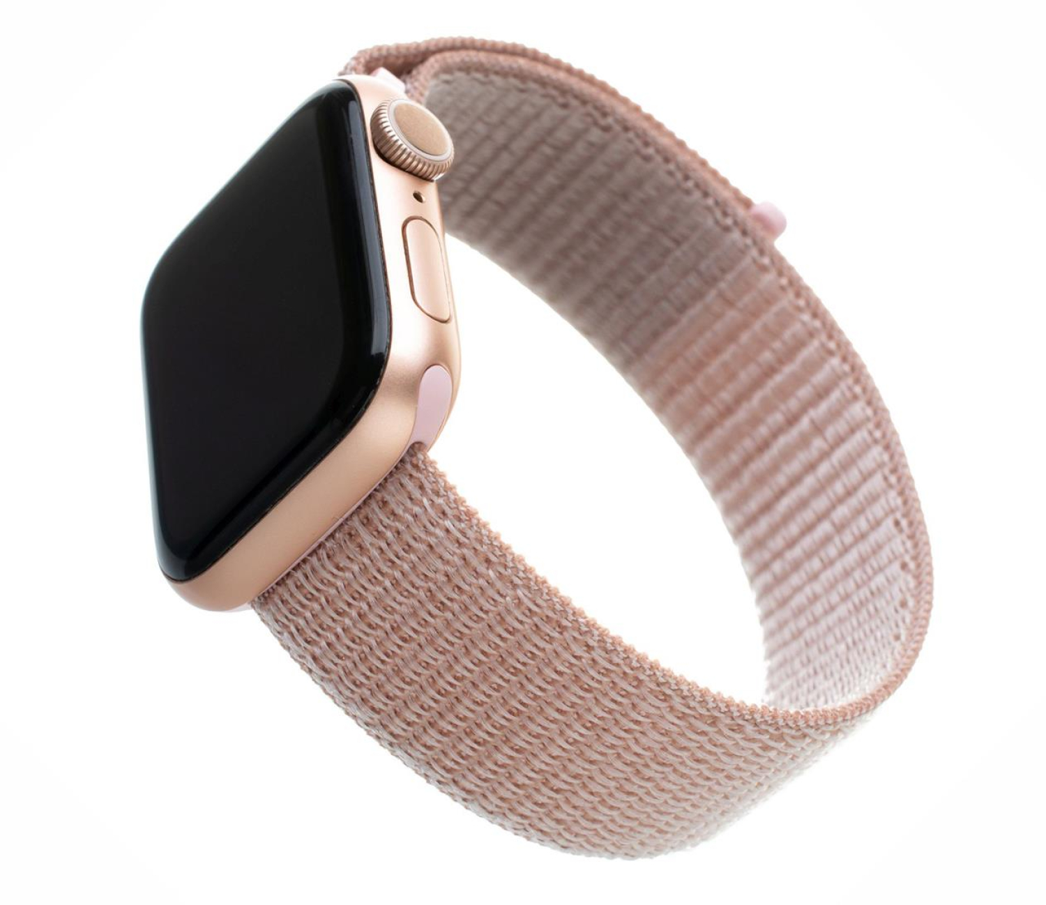 FIXED Nylon Strap do Apple Watch 40/41/42 mm rose gold
