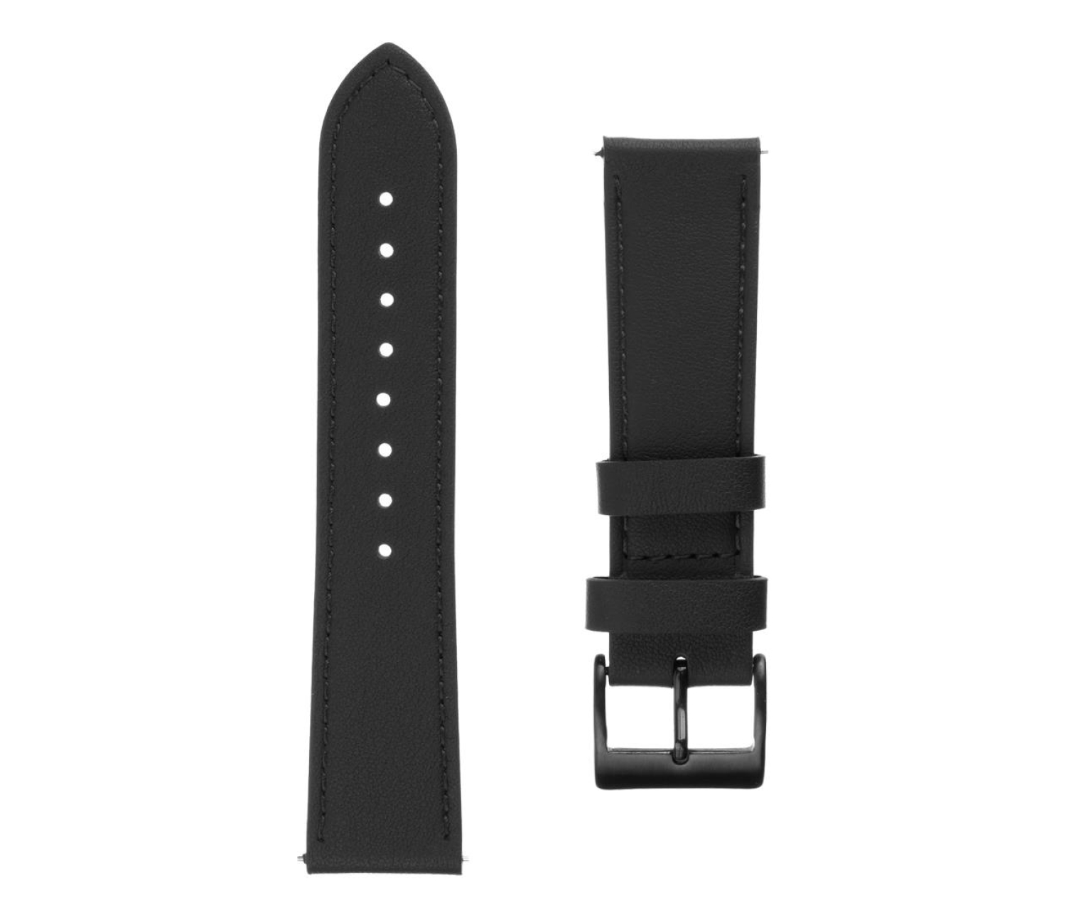 FIXED Leather Strap do Smartwatch (20mm) wide black