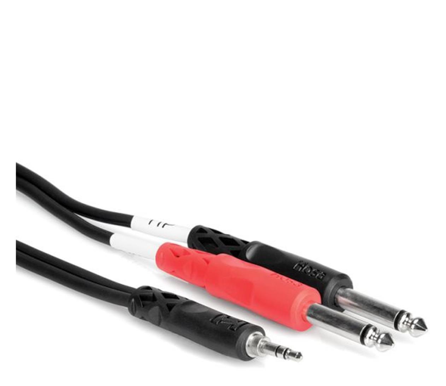 Hosa Kabel breakout TRS 3.5 – 2 x TS 6.35, 0.91m