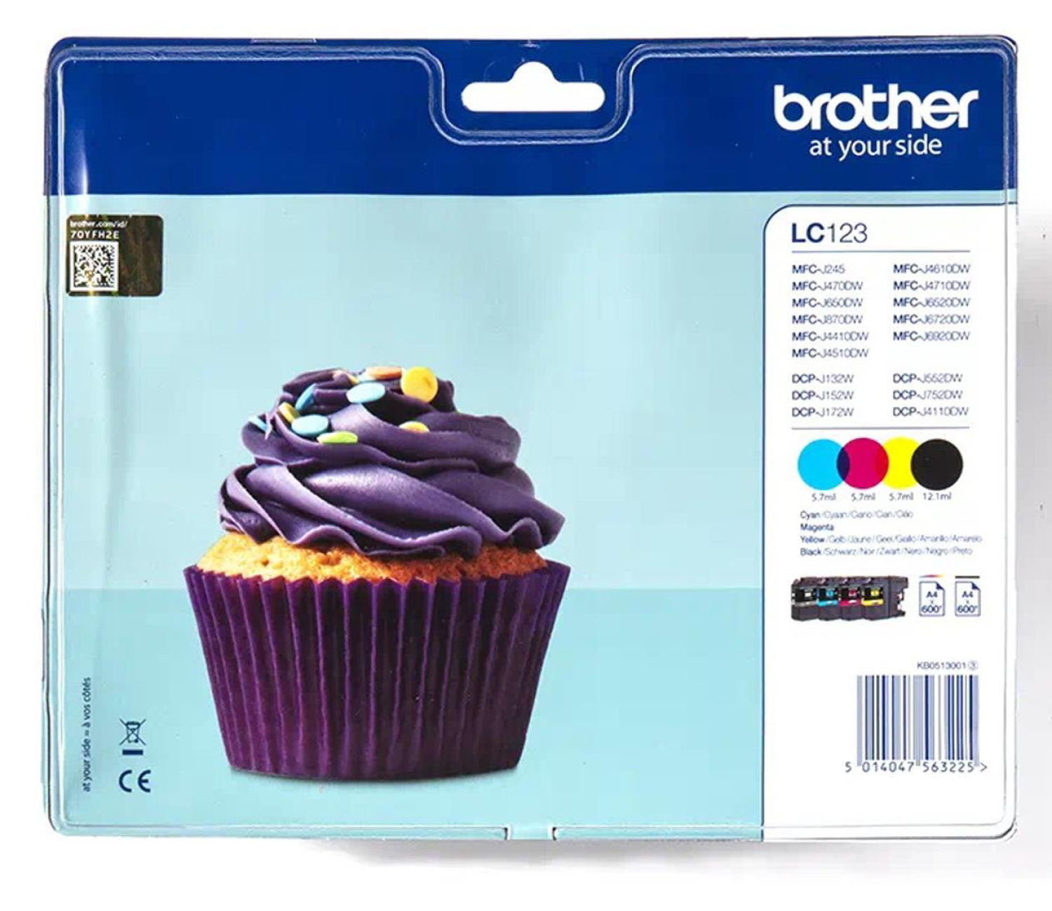 Brother LC123VALBP CMYK 600 str. (zestaw)