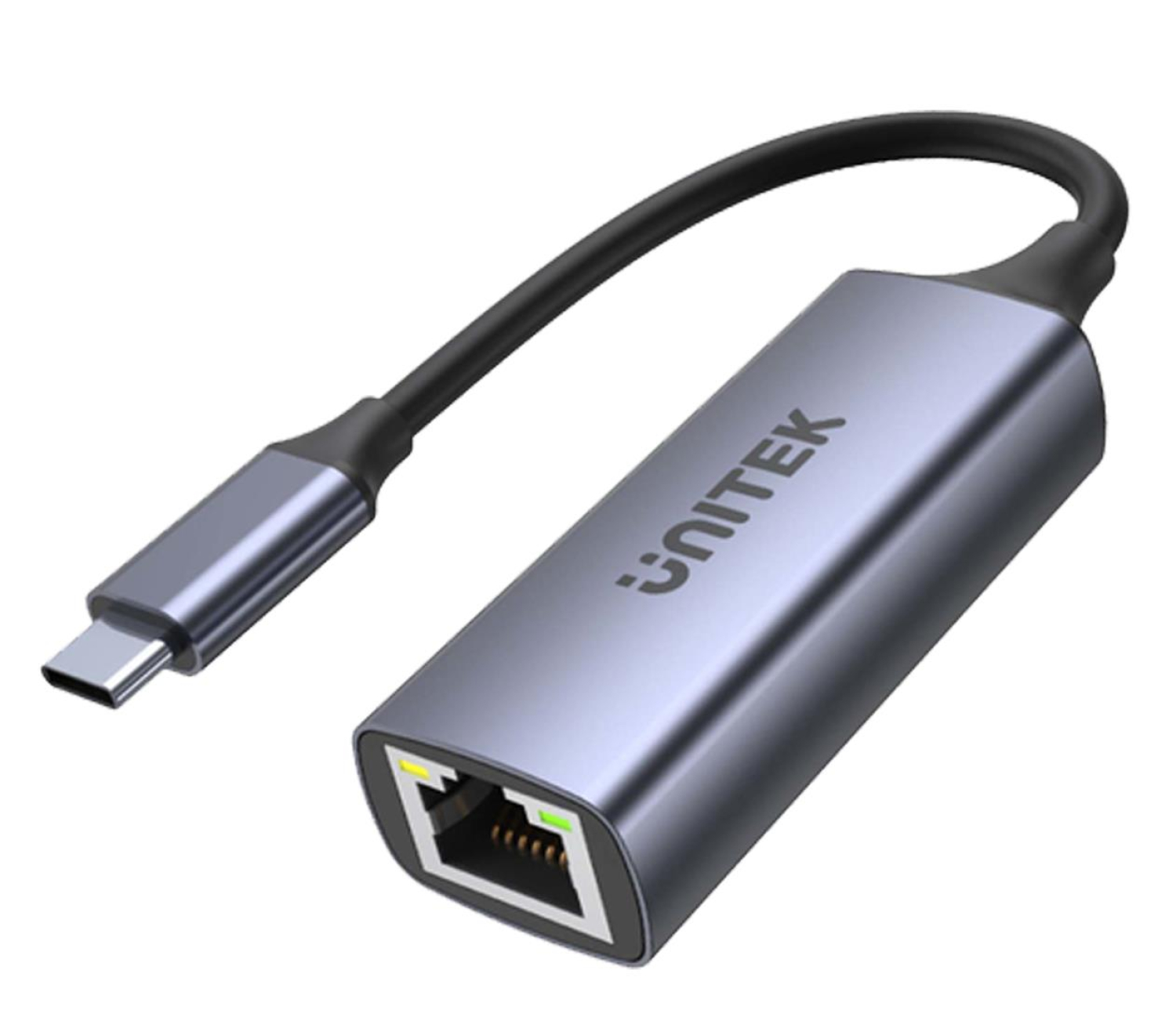 Unitek Adapter USB-C - RJ45 1Gbit LAN, PD 100W