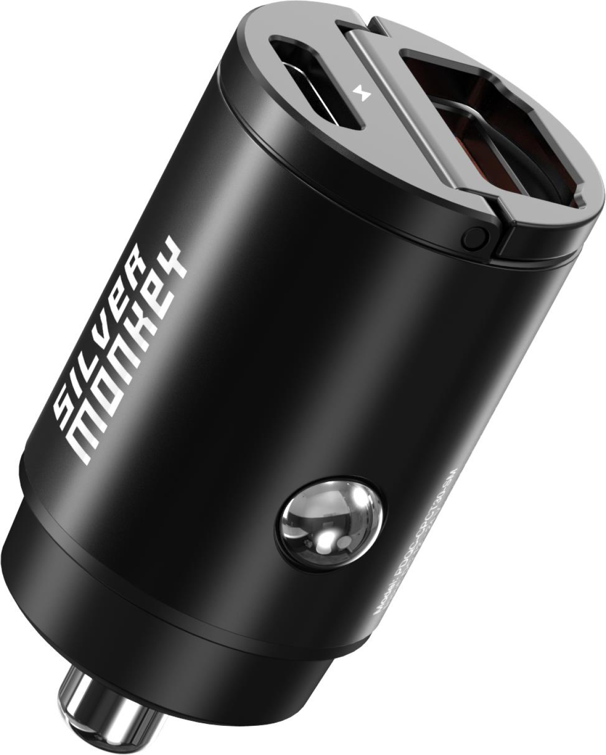 Silver Monkey Ładowarka samochodowa USB-C PD, USB-A QC, 30W