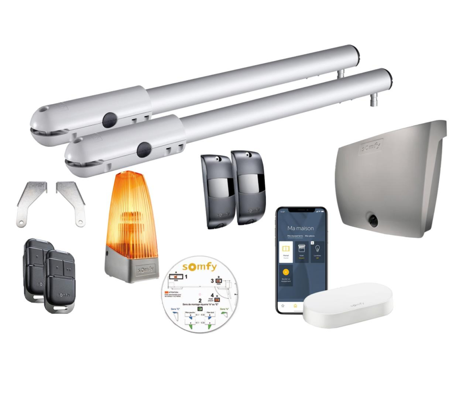 Somfy Zestaw do bramy skrzydłowej SGS Essential Connect