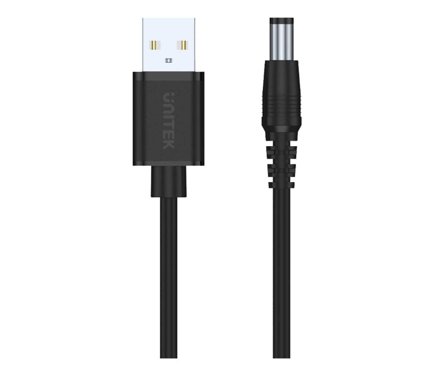 Unitek Y-C4046BK USB - wtyk DC 5.5/2.5mm 9V Czarny