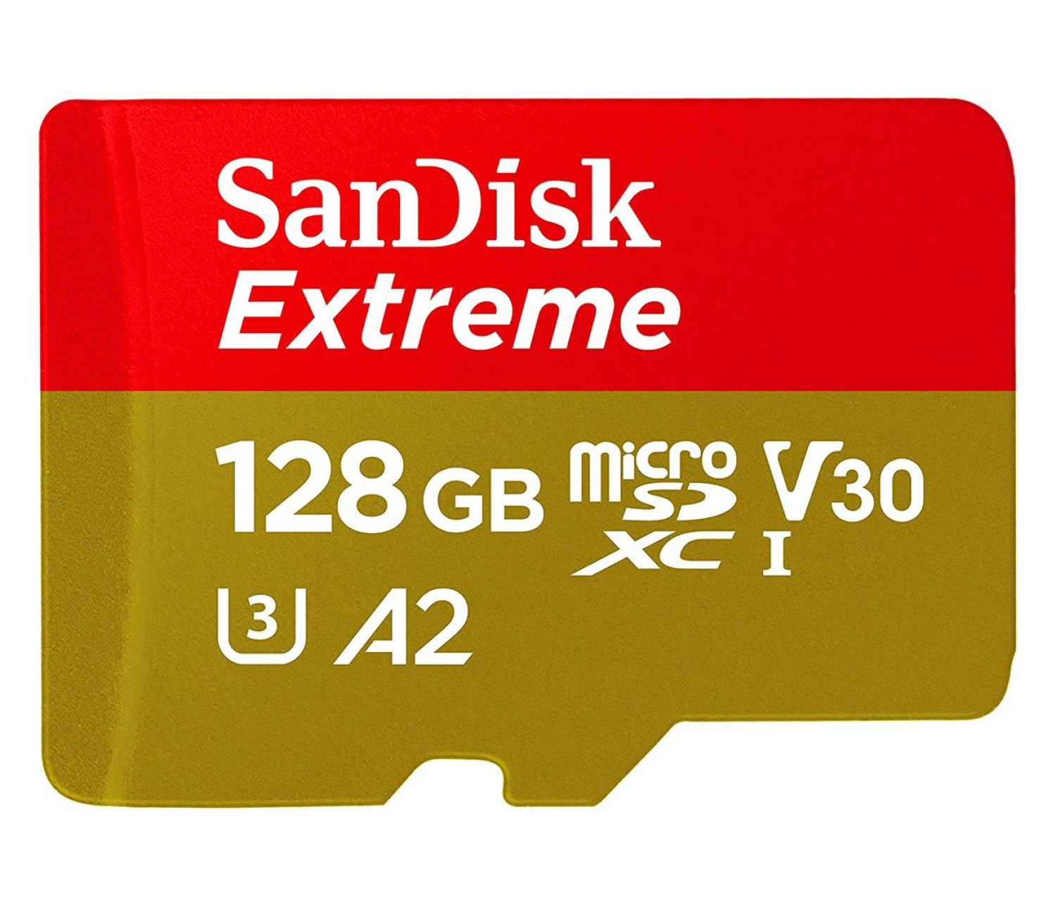 Sandisk 128GB microSDXC Extreme 190MB/s A2 C10 V30 UHS-I U3
