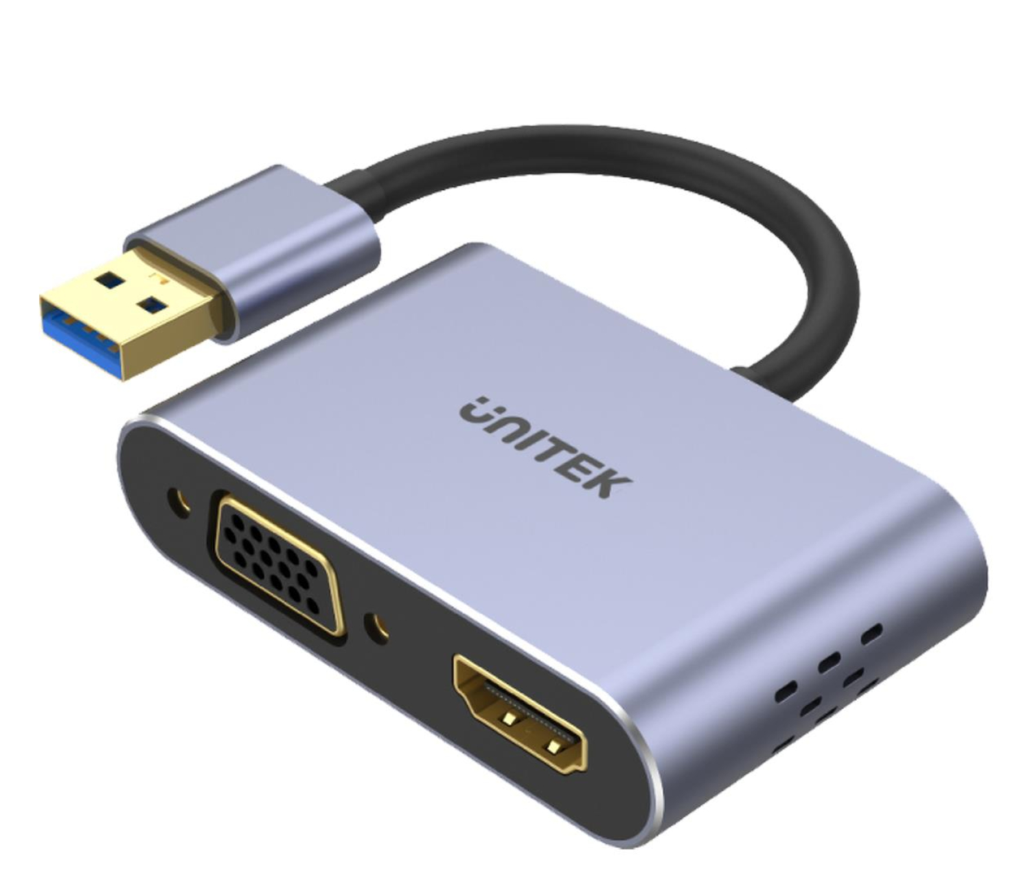 Unitek Adapter USB-A - HDMI, VGA FullHD