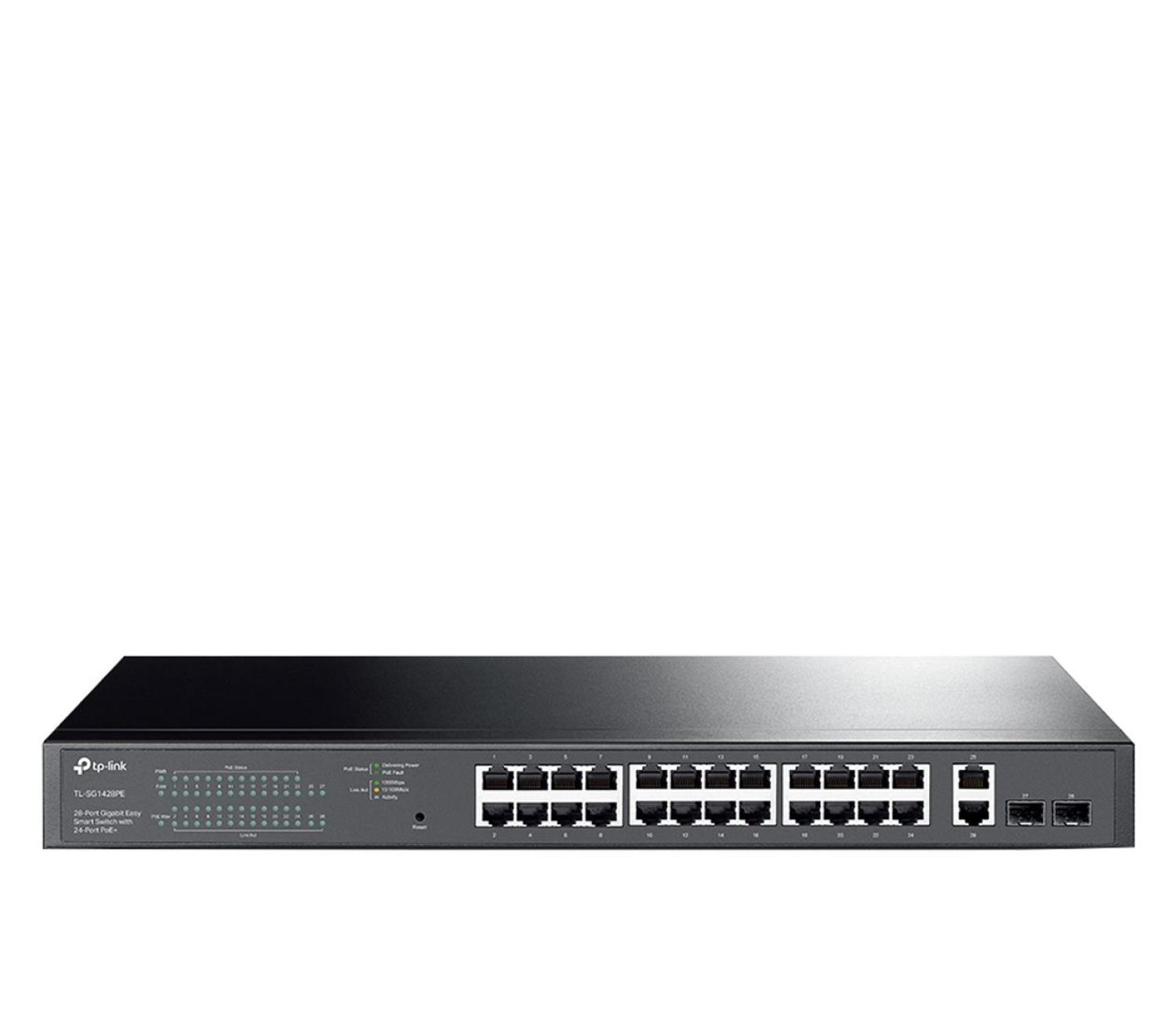 TP-Link 28p TL-SG1428PE (24x10/100/1000Mbit PoE+, 2x1000Mbit, 2xSFP)