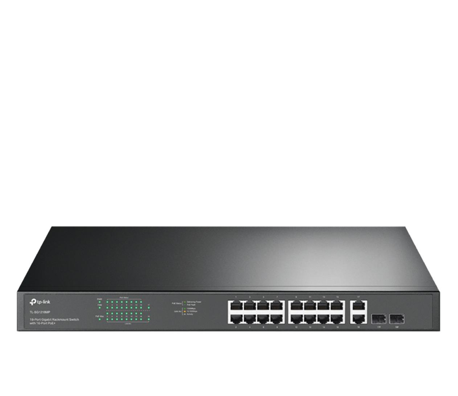 TP-Link 18p TL-SG1218MP (16x1000Mbit PoE+, 2xSFP/Combo)