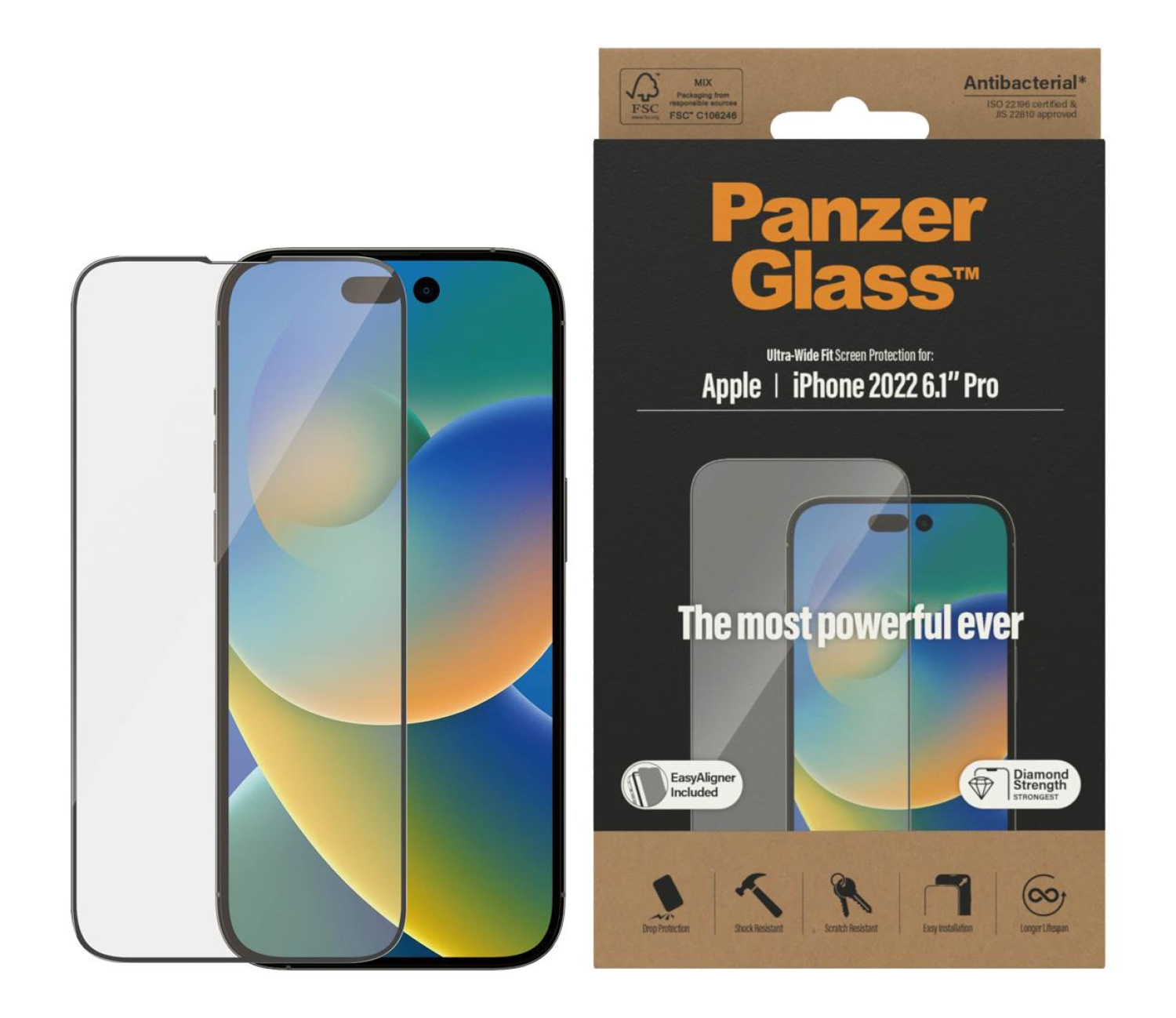 PanzerGlass Ultra-Wide Fit do iPhone 14 Pro