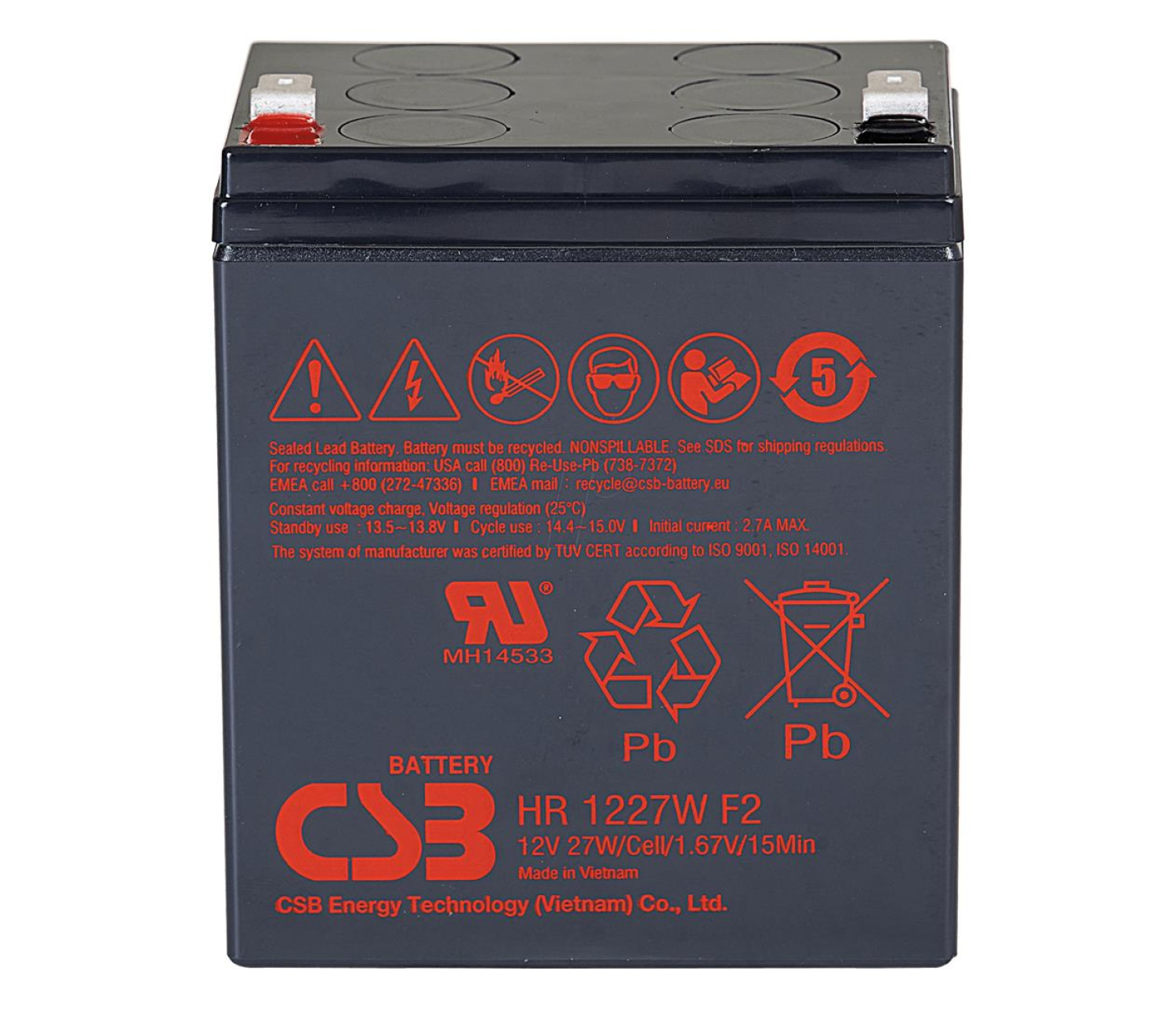 CSB Akumulator HR1227WF2 12V 6.5Ah
