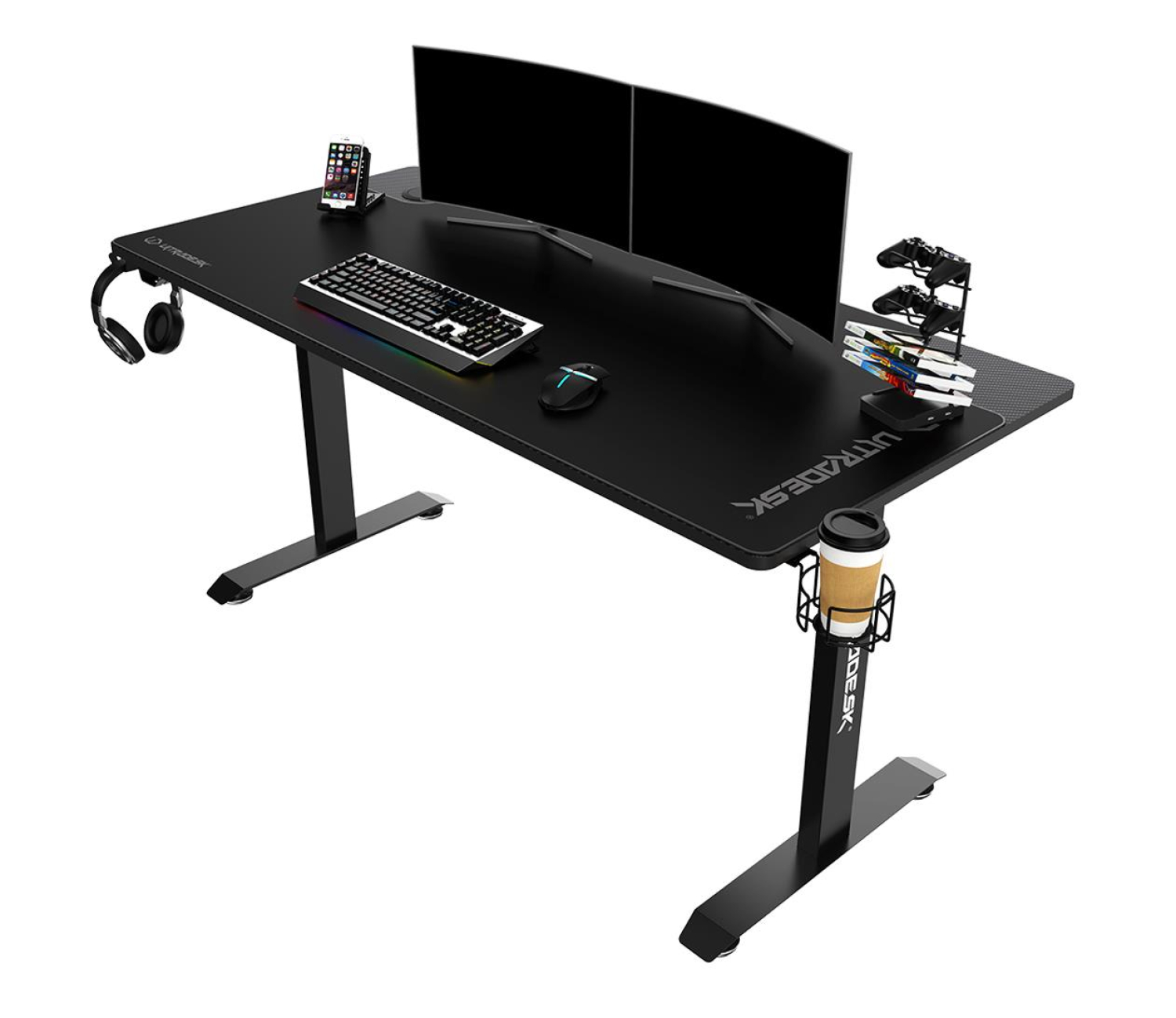 Ultradesk MOMENTUM 152cm Czarny