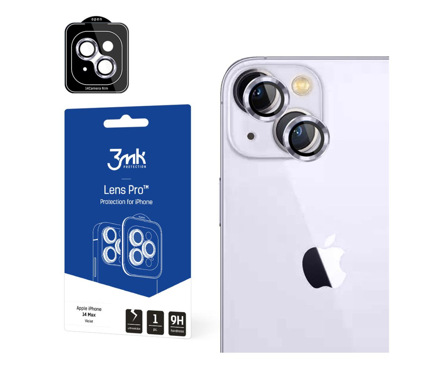 3mk Lens Protection Pro do iPhone 14 Plus violet