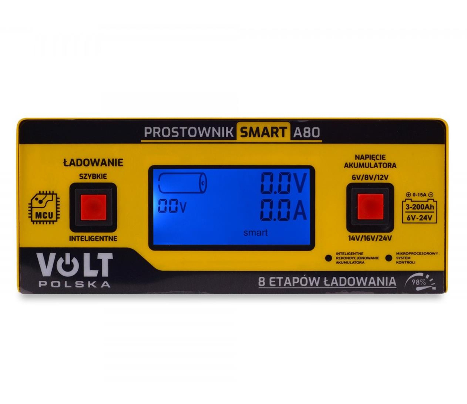 VOLT Prostownik akumulatorowy SMART 6V/12V/24V 15A A80