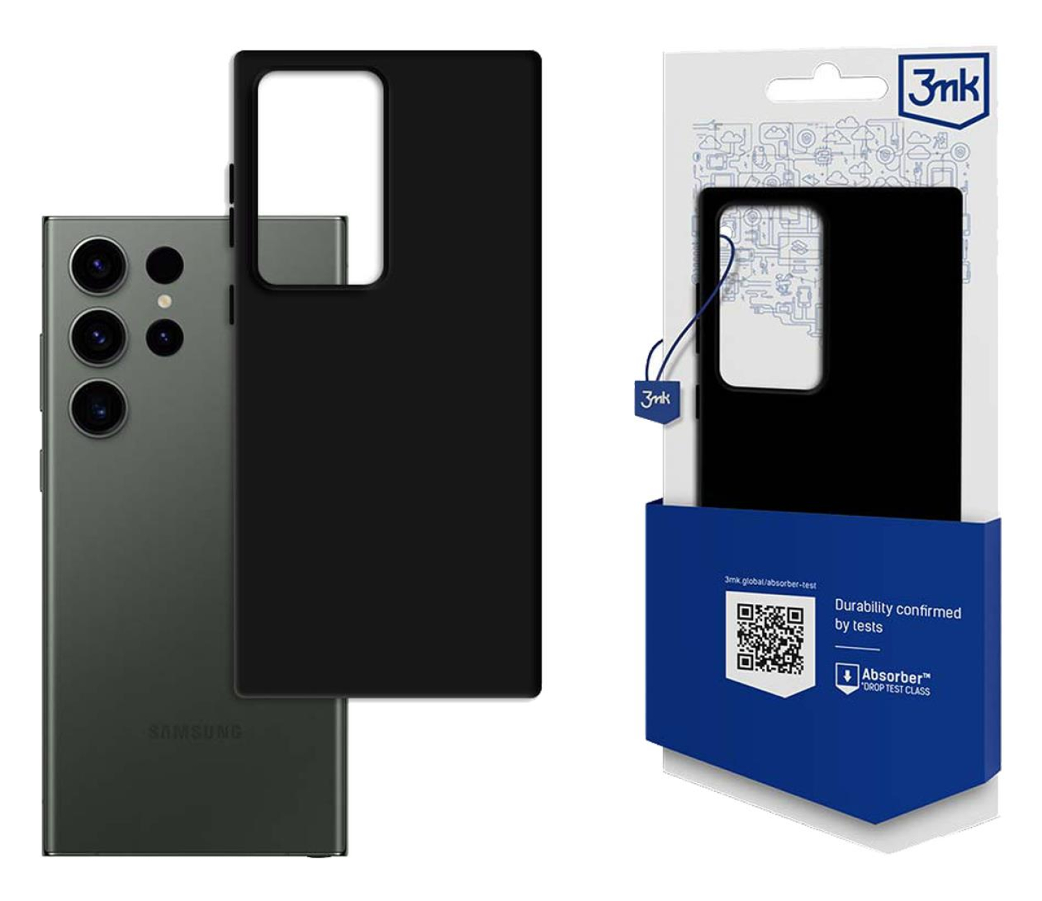3mk Matt Case do Samsung Galaxy S23 Ultra czarny