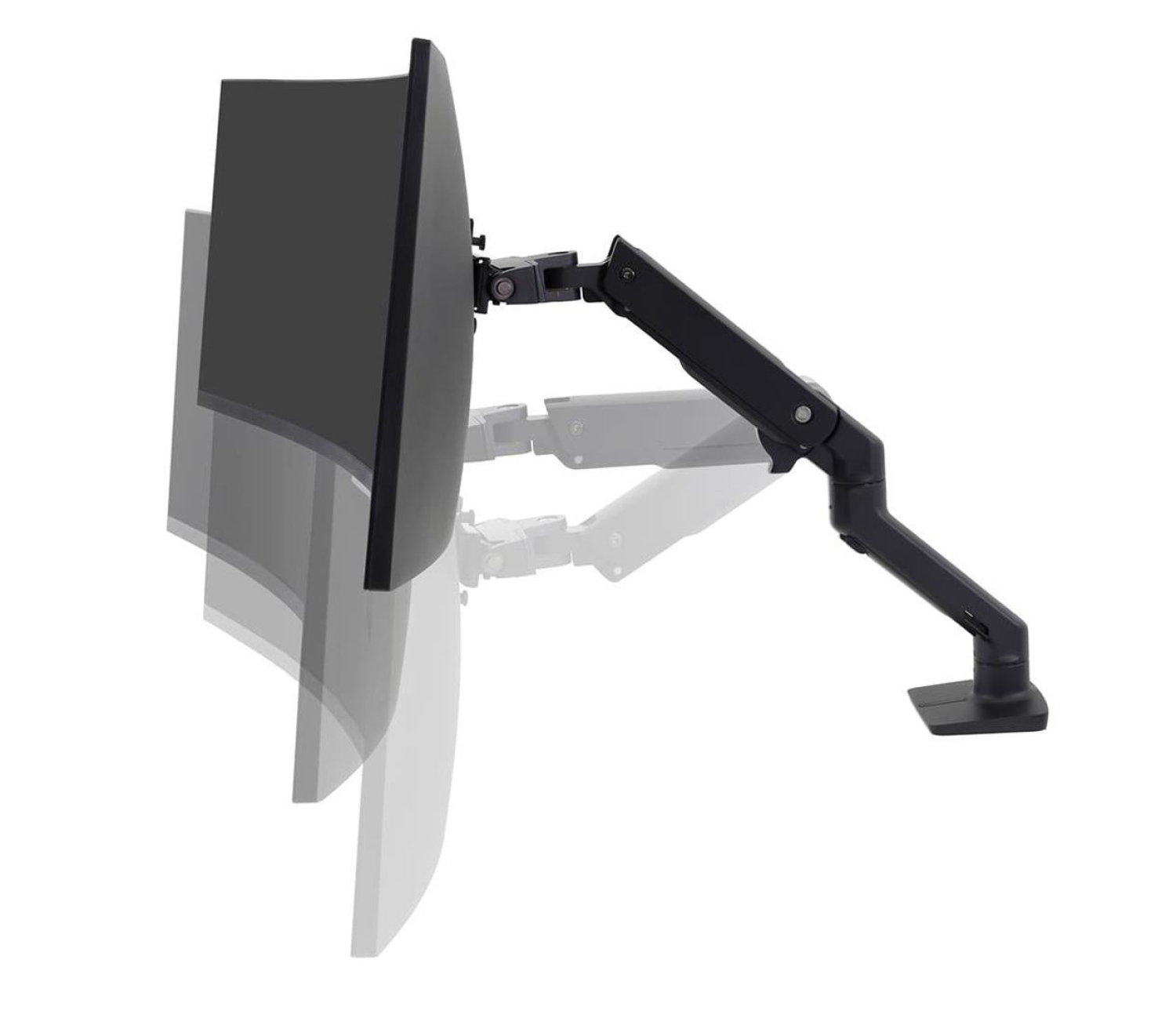 Ergotron HX Desk Monitor Arm Czarny