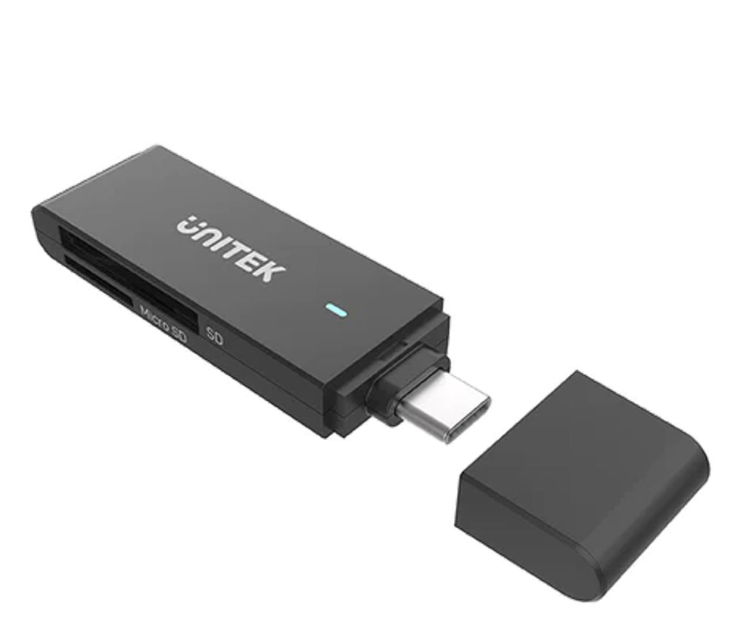 Unitek SD I MicroSD USB-C 5 Gbps Czarny