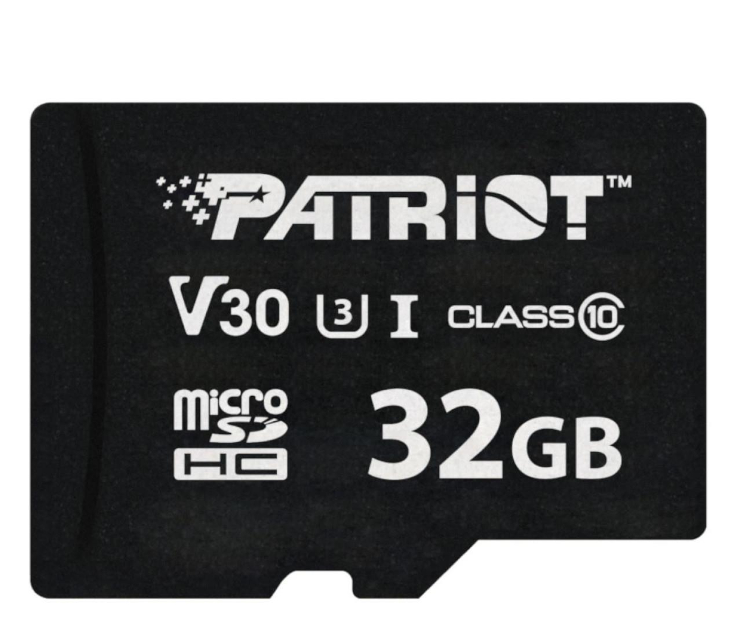 Patriot Karta pamięci microSDHC 32GB VX V30 C10 UHS-I U3
