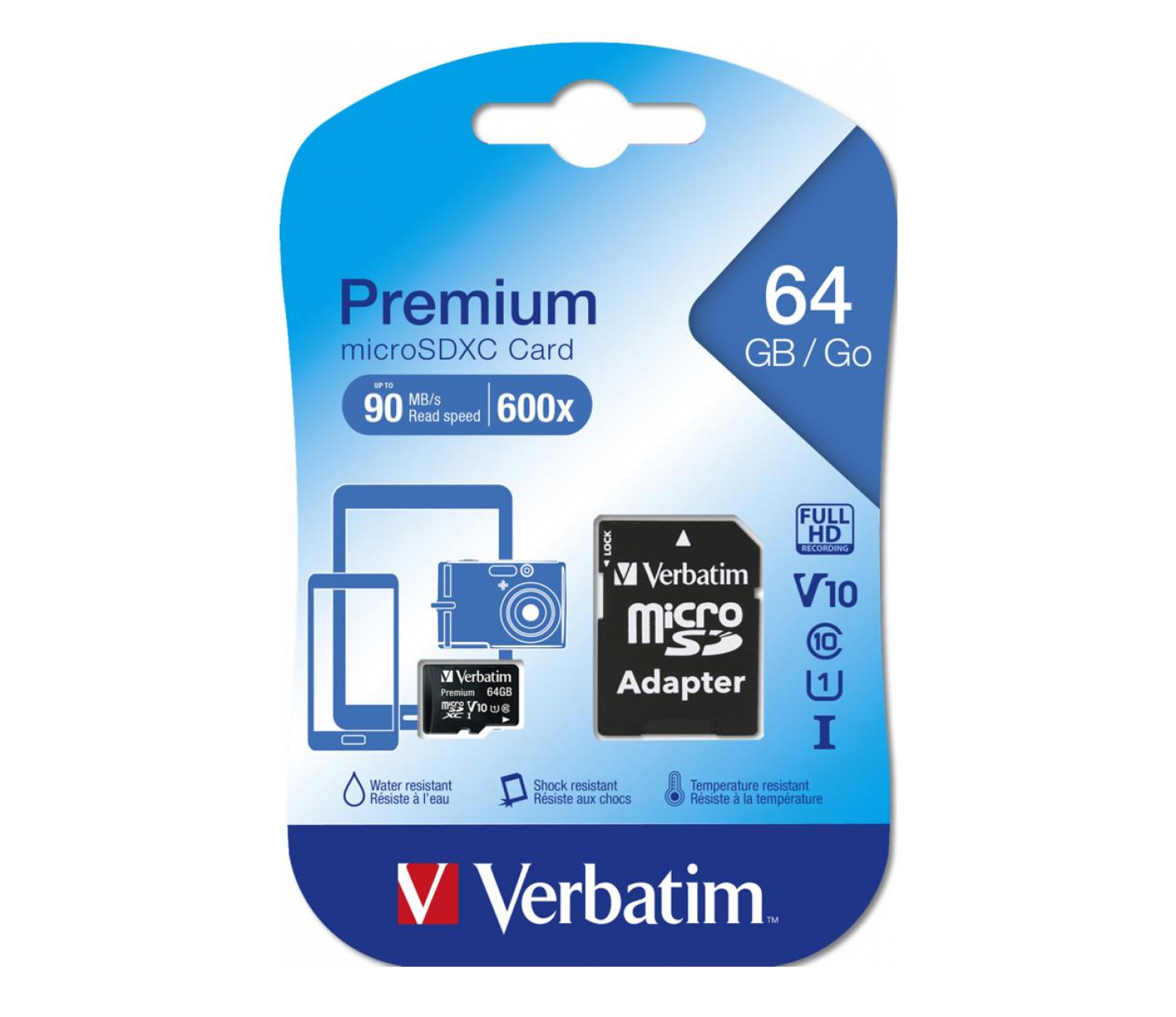Verbatim 64GB microSDXC Premium 90MB/s