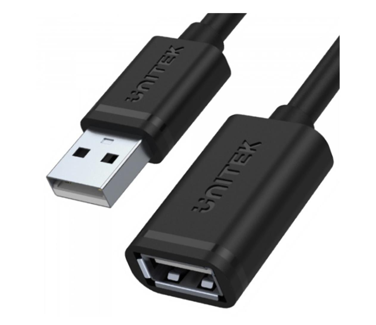 Unitek Y-C450GBK przedłużacz USB 2.0 AM-AF 2m Czarny