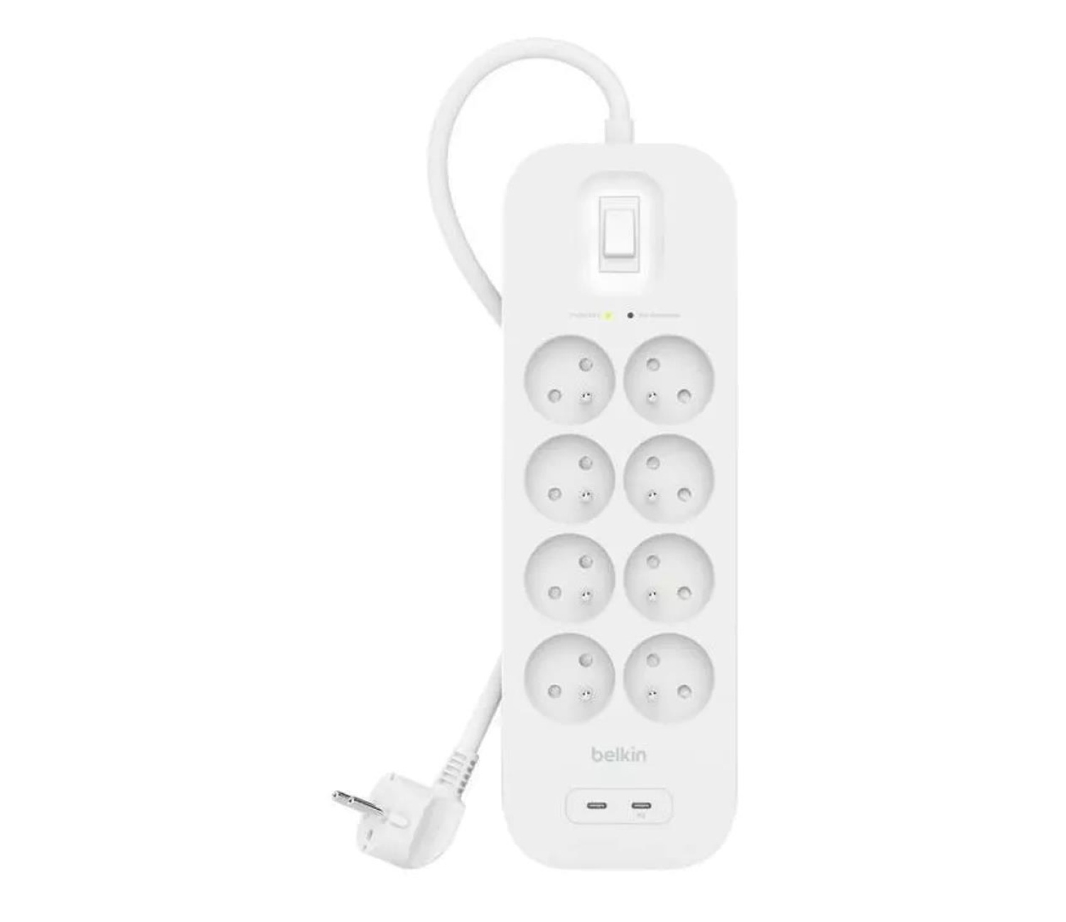 Belkin SurgePlus 8x FR, 2x USB-C, 2m