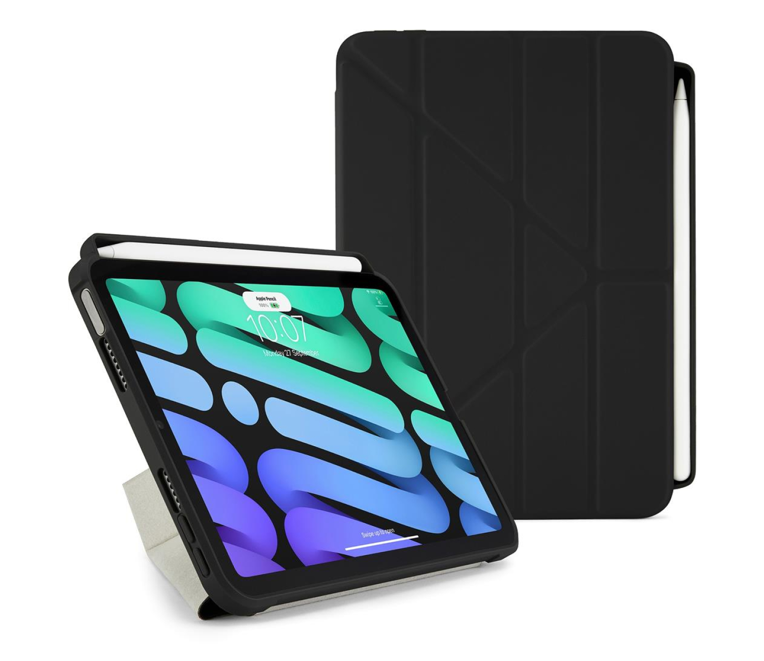 Pipetto Origami Pencil Case do iPad mini 6 (2021) black