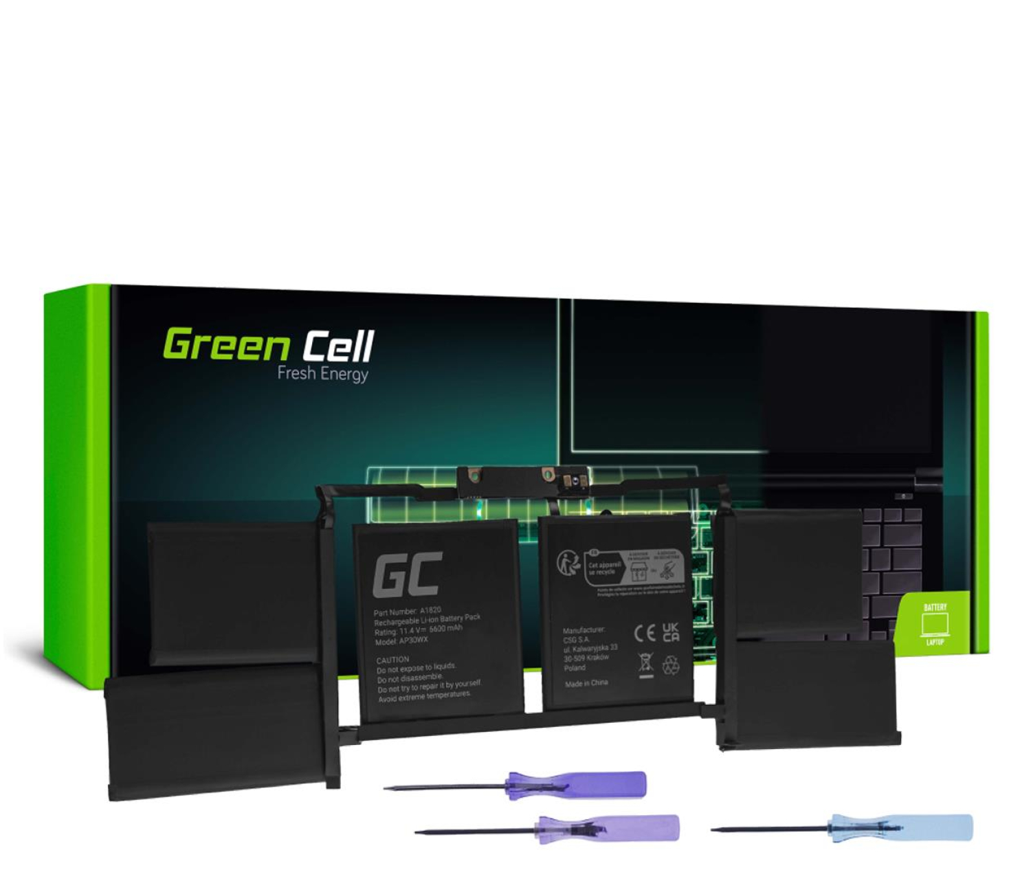 Green Cell A1820 do Apple MacBook Pro 15 A1707