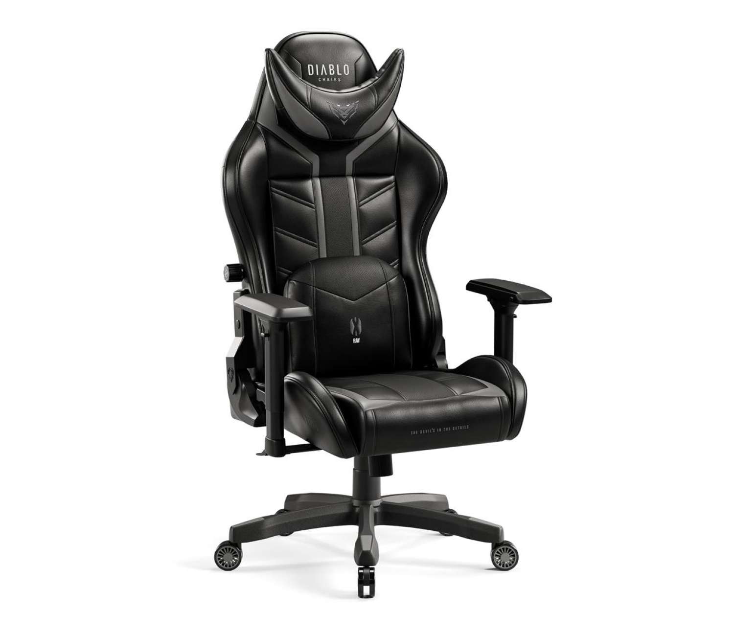 Diablo Chairs X-Ray 2.0 Normal Size Czarno-szary
