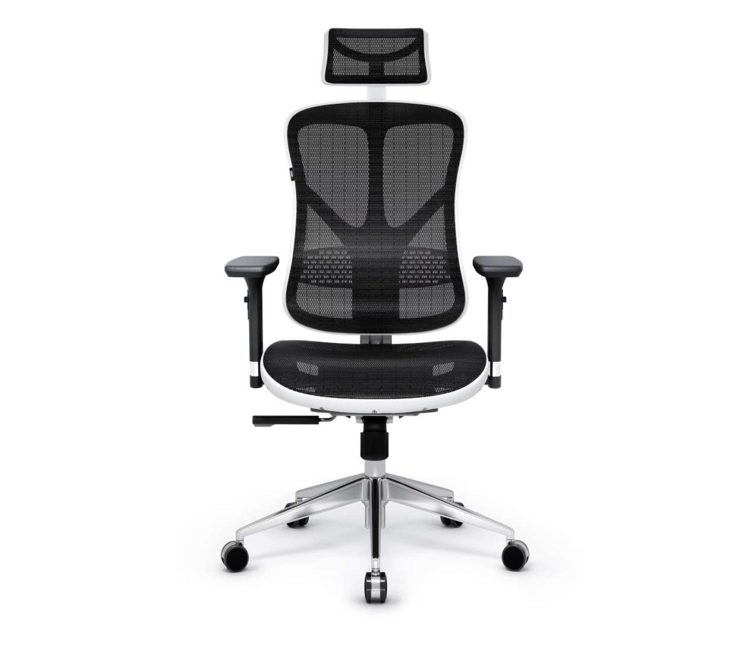 Diablo Chairs V-Basic Normal Size Biurowy do 150kg Tkanina Biało-czarny