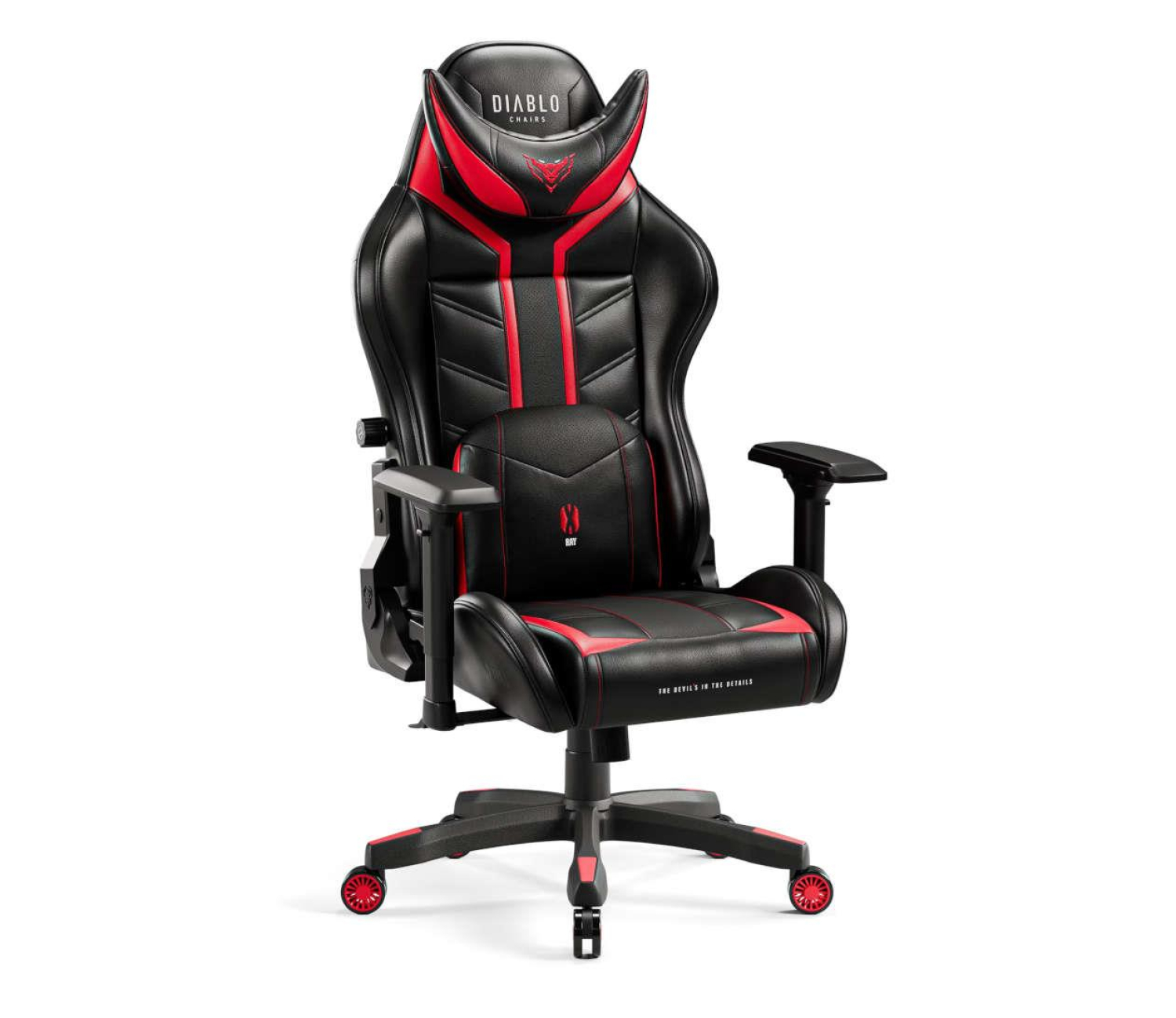 Diablo Chairs X-Ray 2.0 King Size Czarno-czerwony