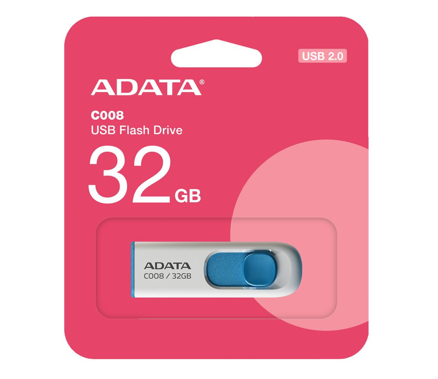 ADATA 32GB DashDrive Classic C008 biało-niebieski USB 2.0