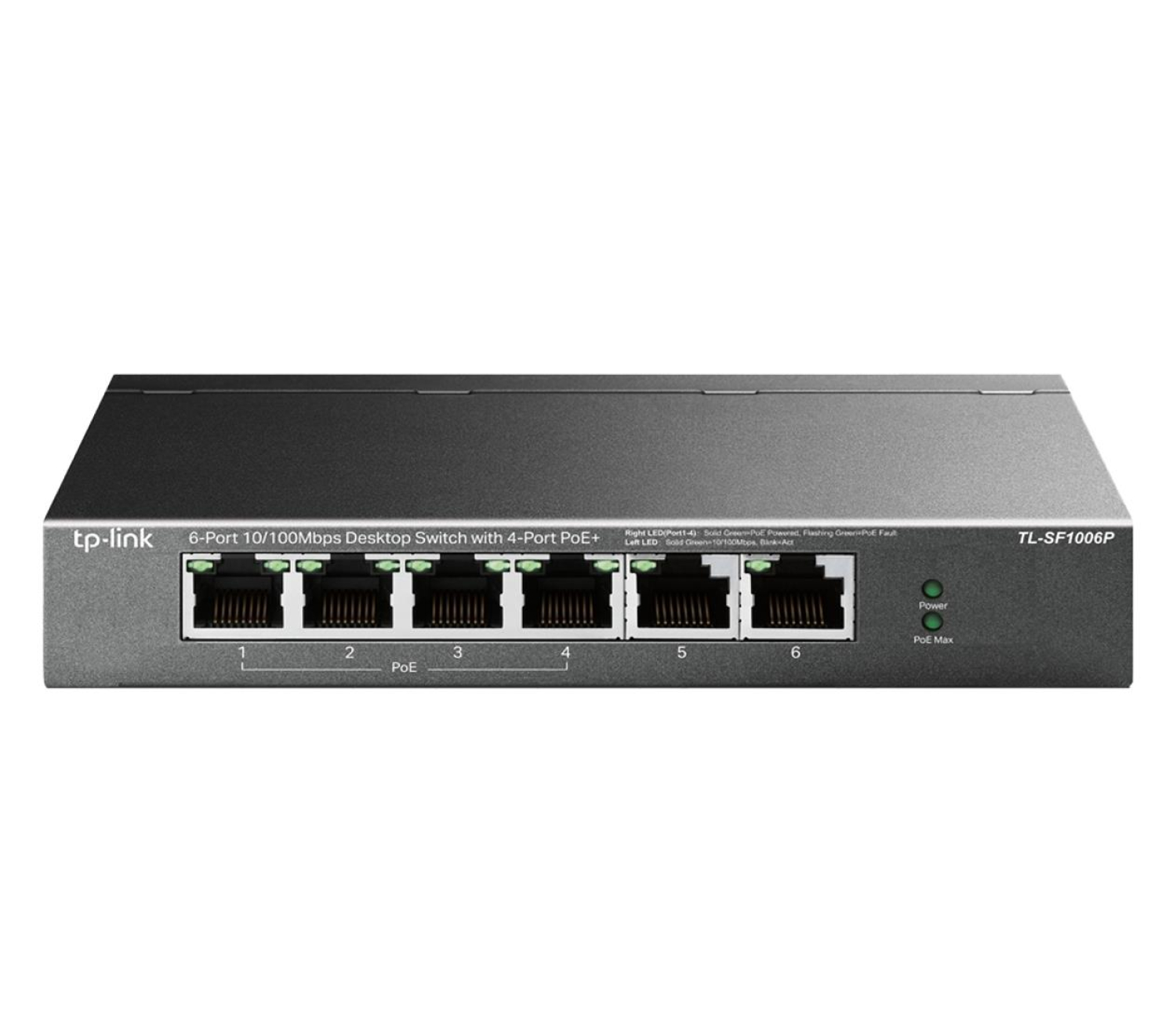 TP-Link 6p TL-SF1006P (6x10/100Mbit, 2xPoE+)