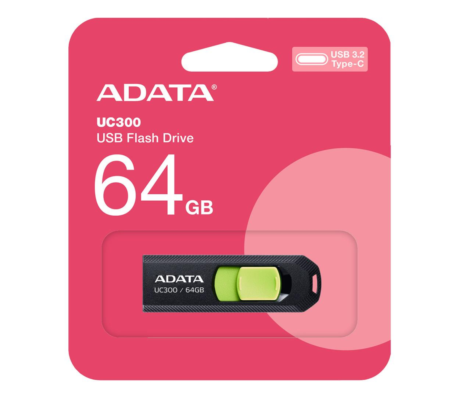 ADATA pendrive 64 GB UC300 ACHO-UC300-64G-RBK/GN